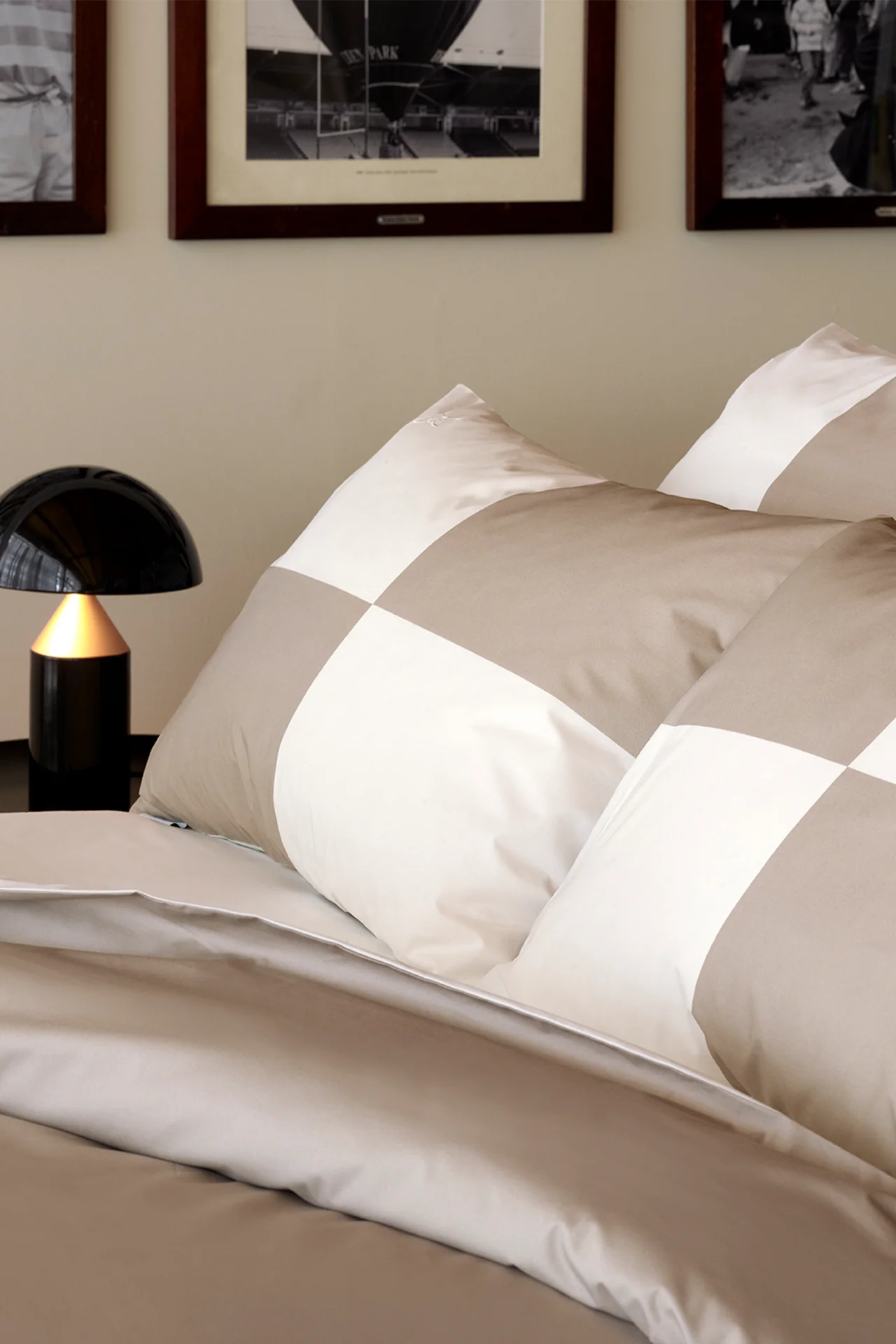 Housse de couette coupée-cousue beige - Beau plongeon - Image 3