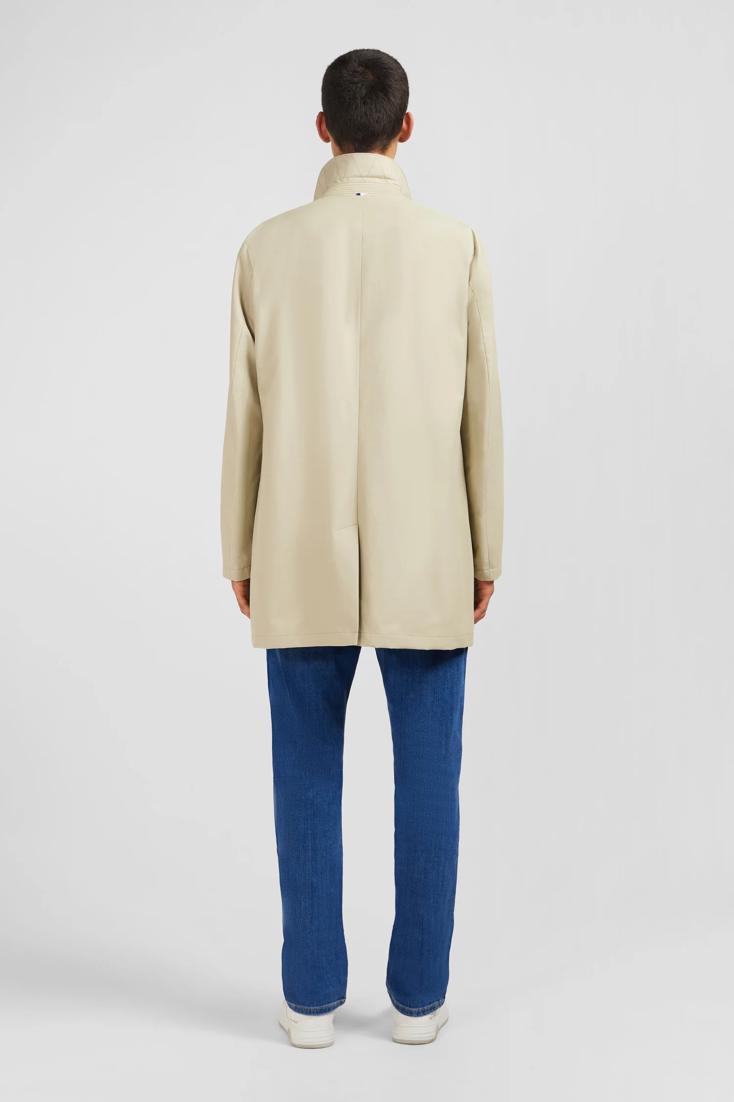 Imperméable uni beige - Image 2