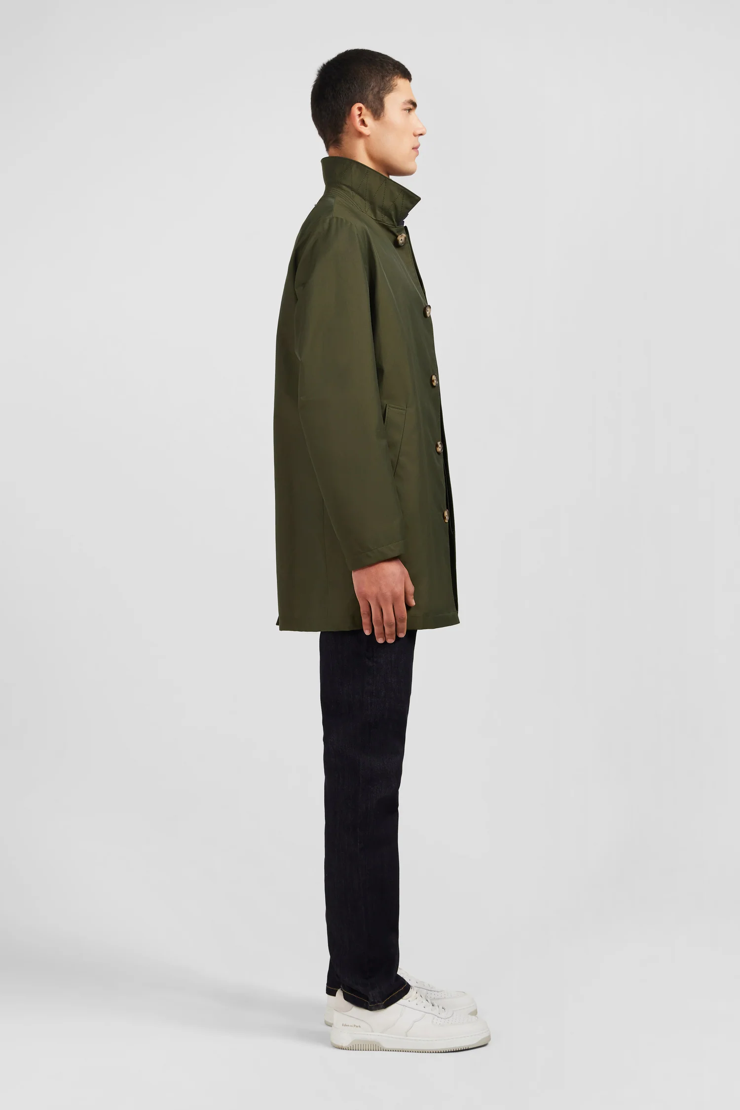 Imperméable uni kaki - Image 6