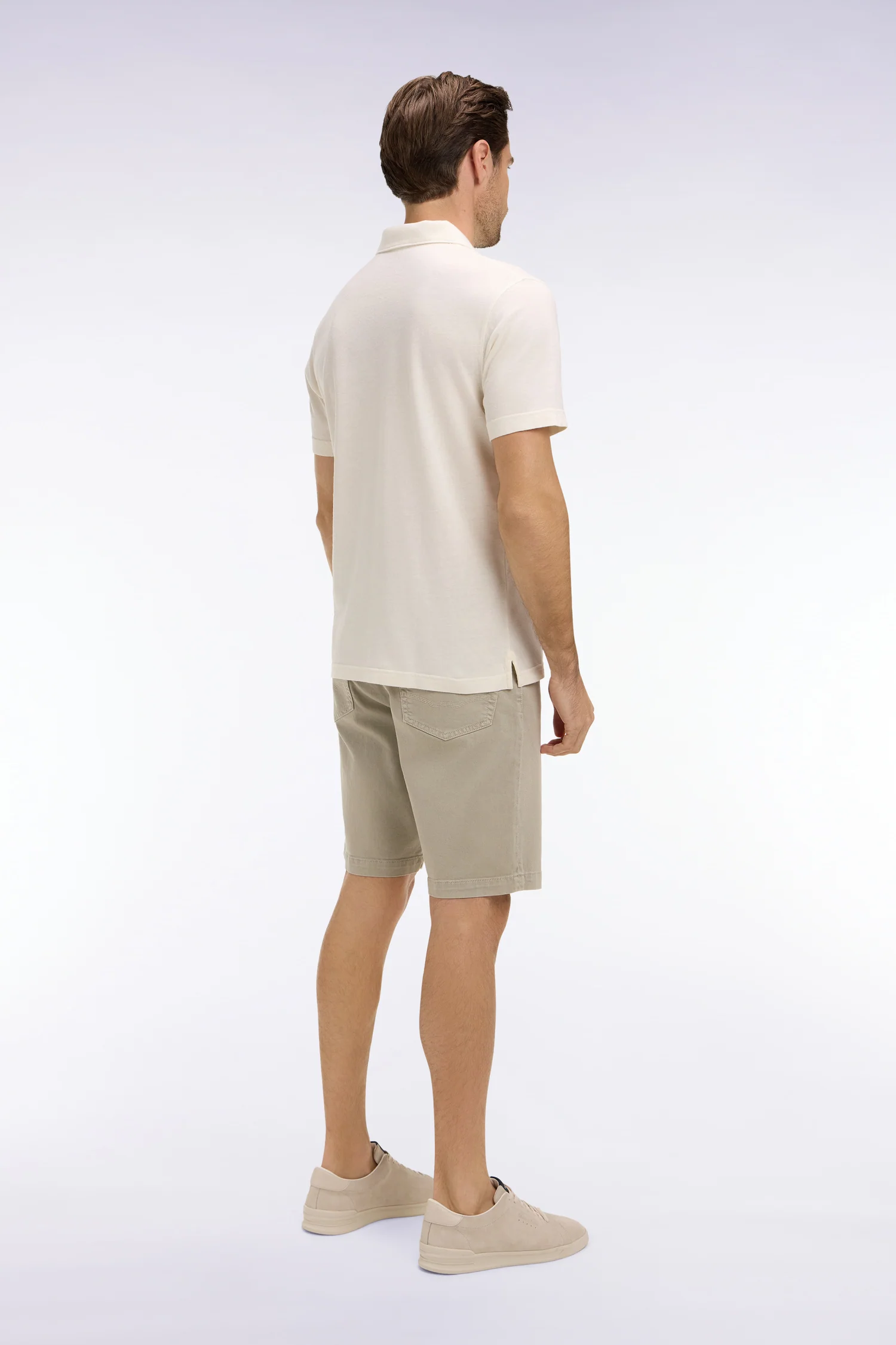 Bermuda en denim stretch kaki - Image 5