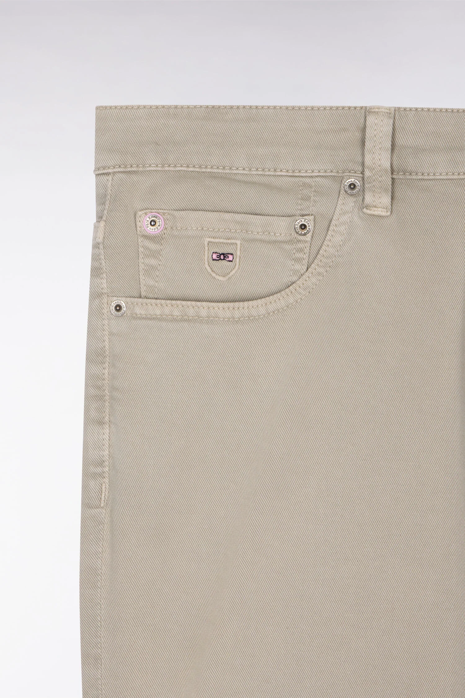 Bermuda en denim stretch kaki - Image 6
