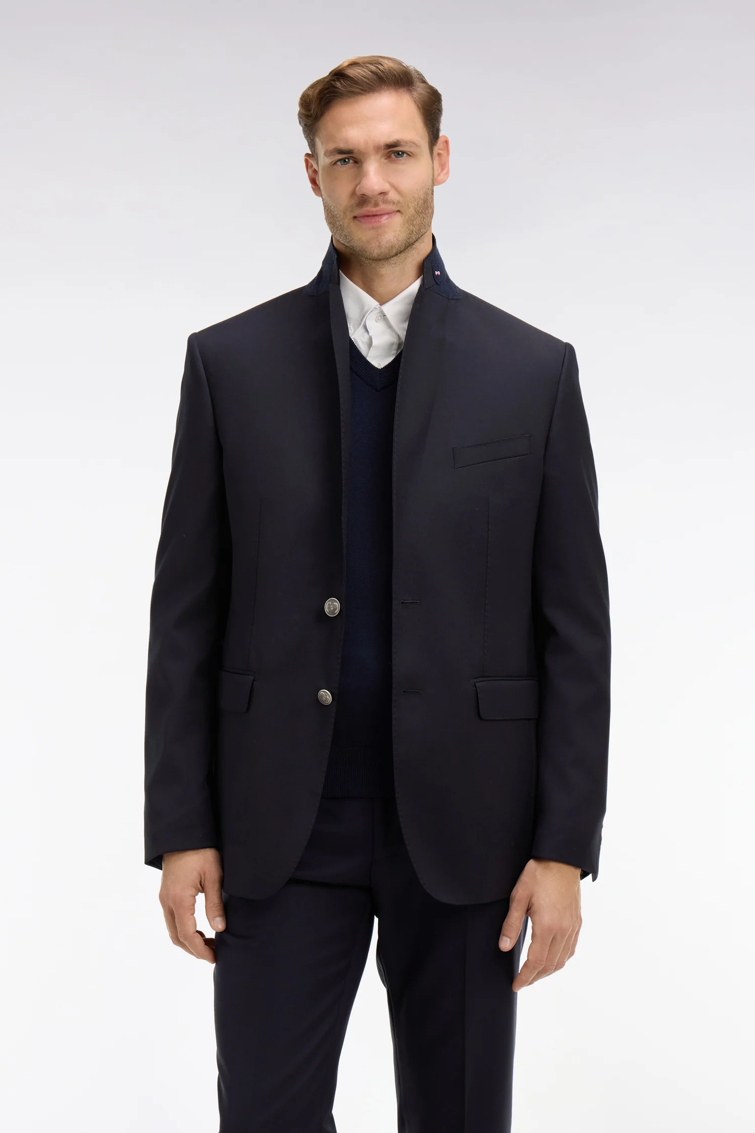 Blazer bleu marine 100 % laine - Image 3