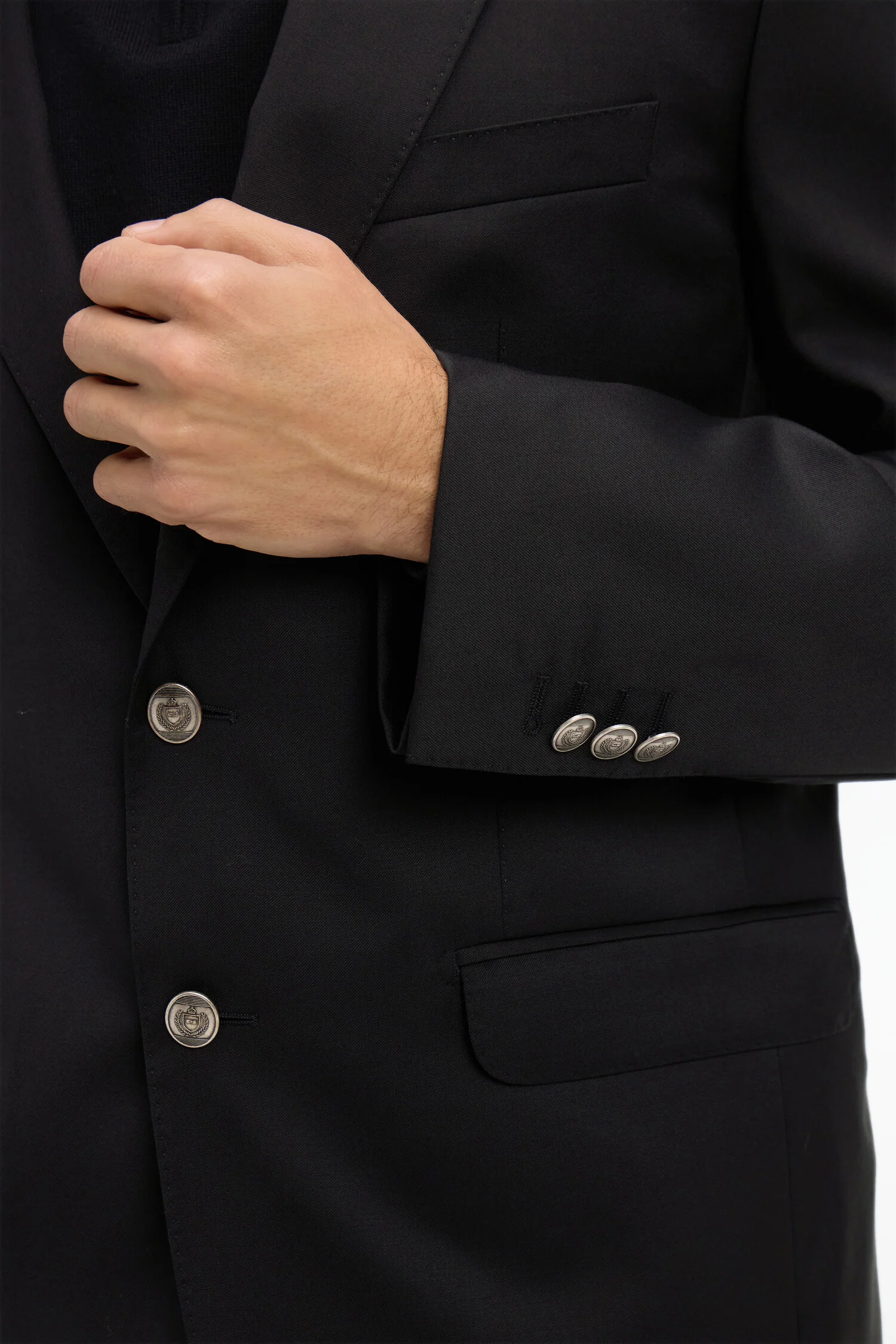Blazer noir 100 % laine - Image 4