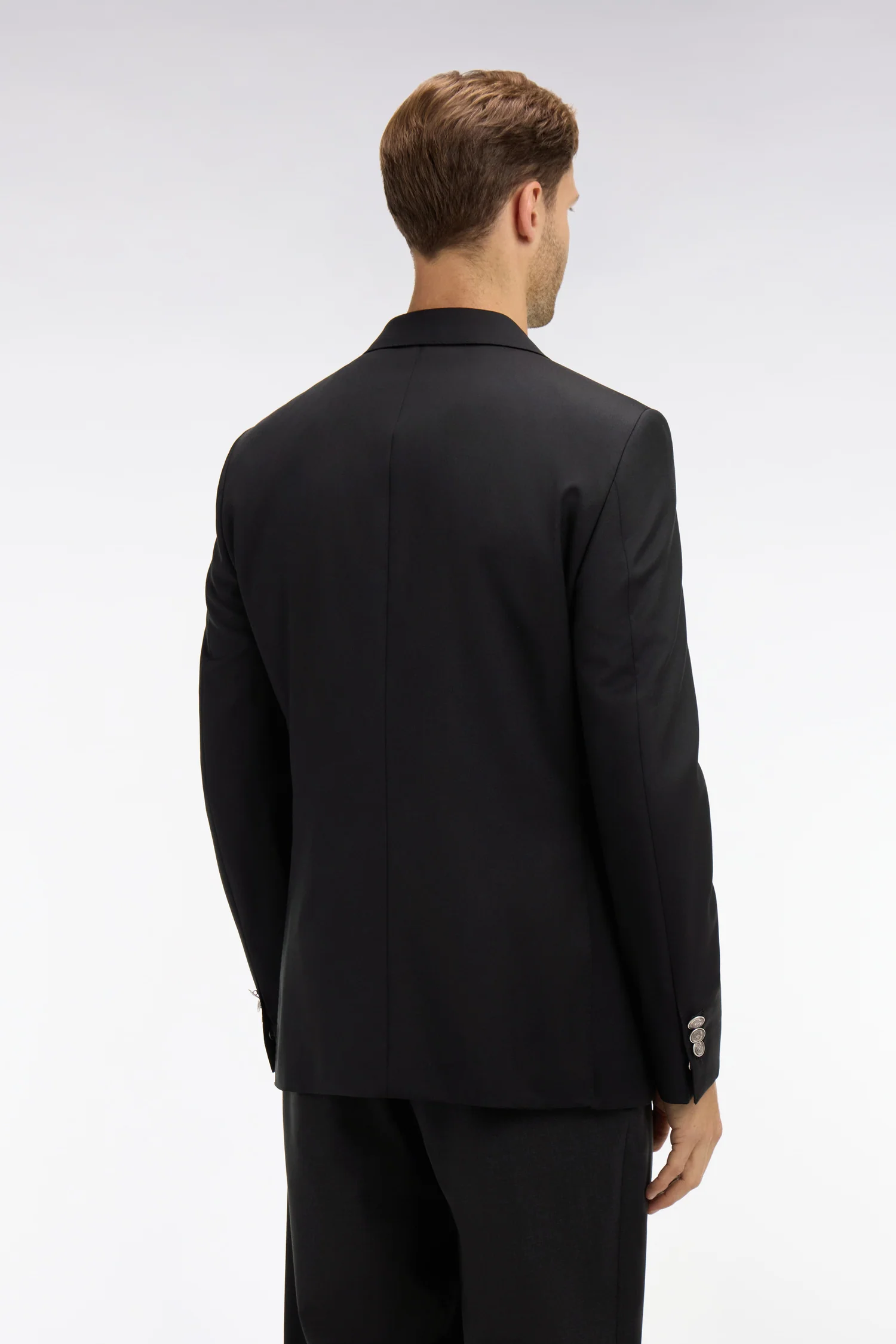 Blazer noir slim fit 100 % laine - Image 4