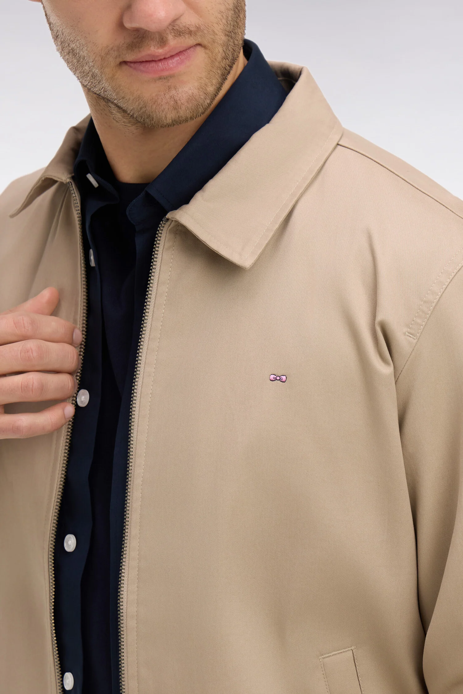 Blouson beige rembourré - Image 5