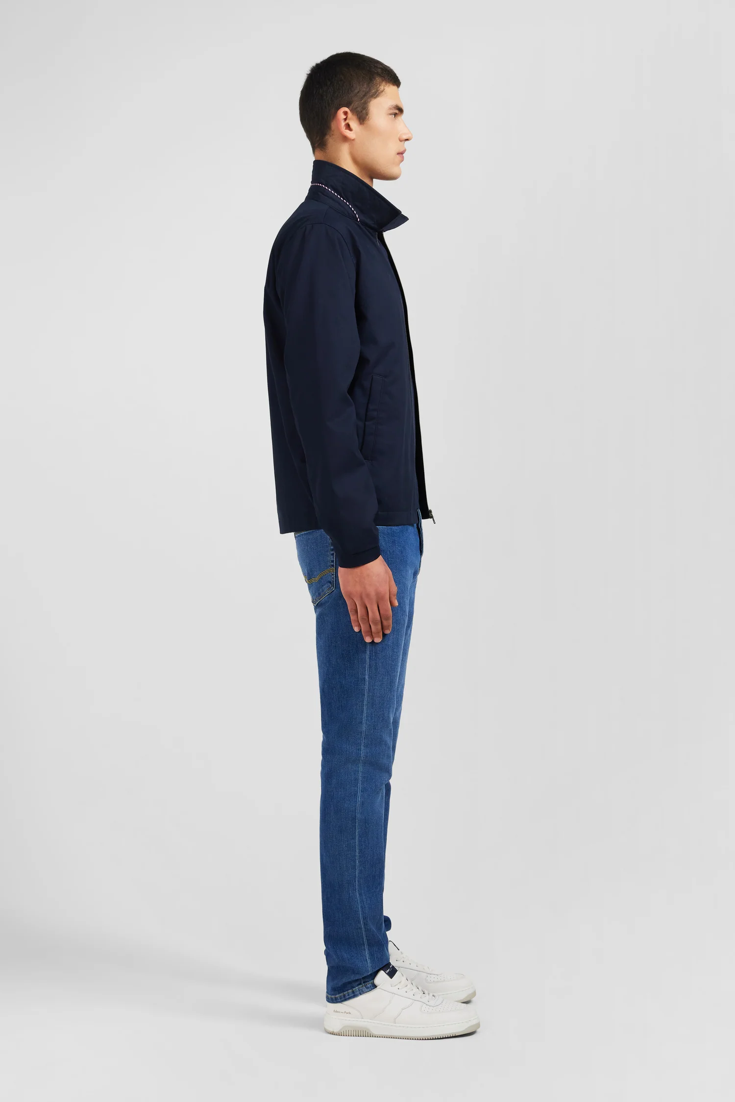 Blouson bleu foncé rembourré - Image 5