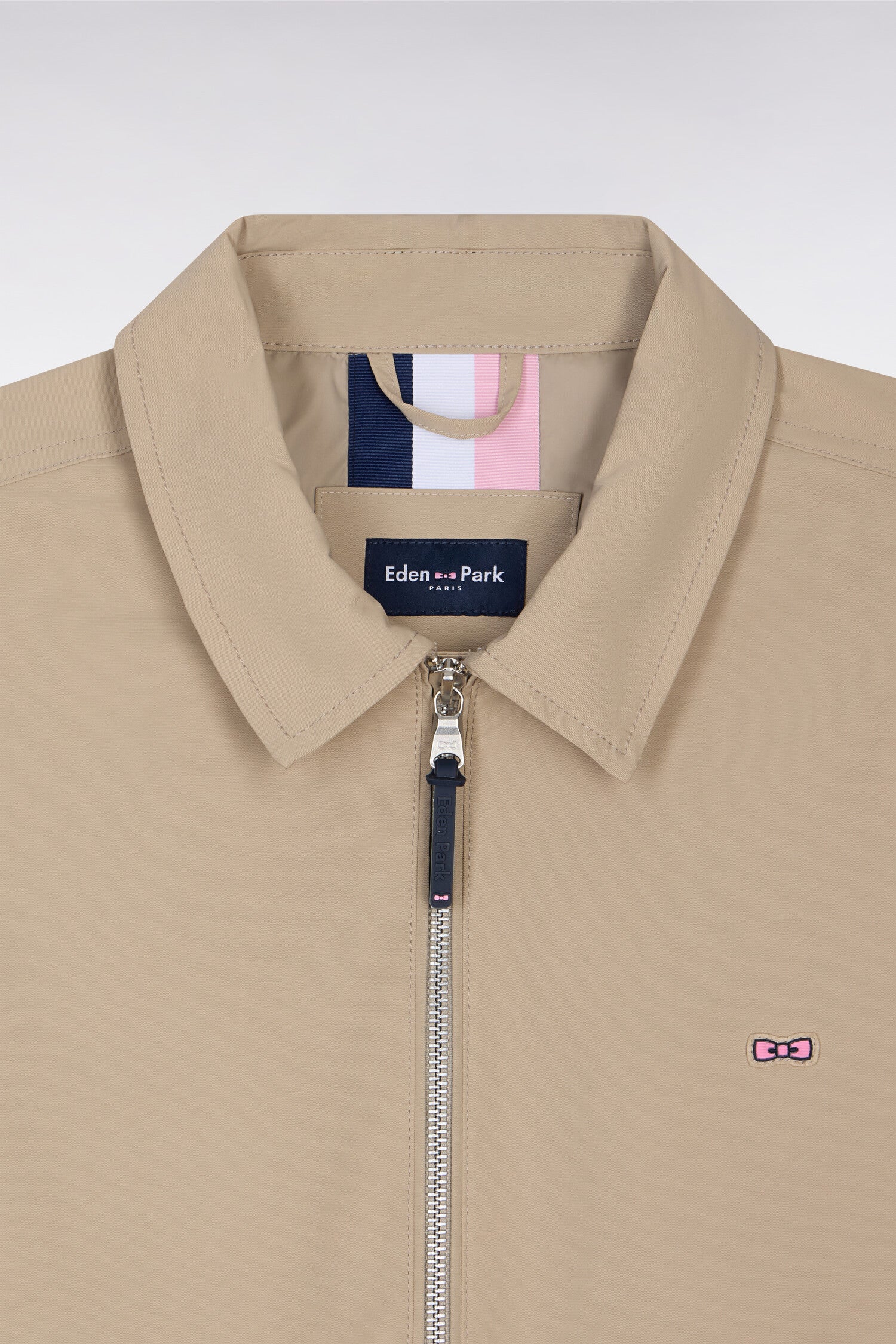 Blouson en nylon beige - Image 6