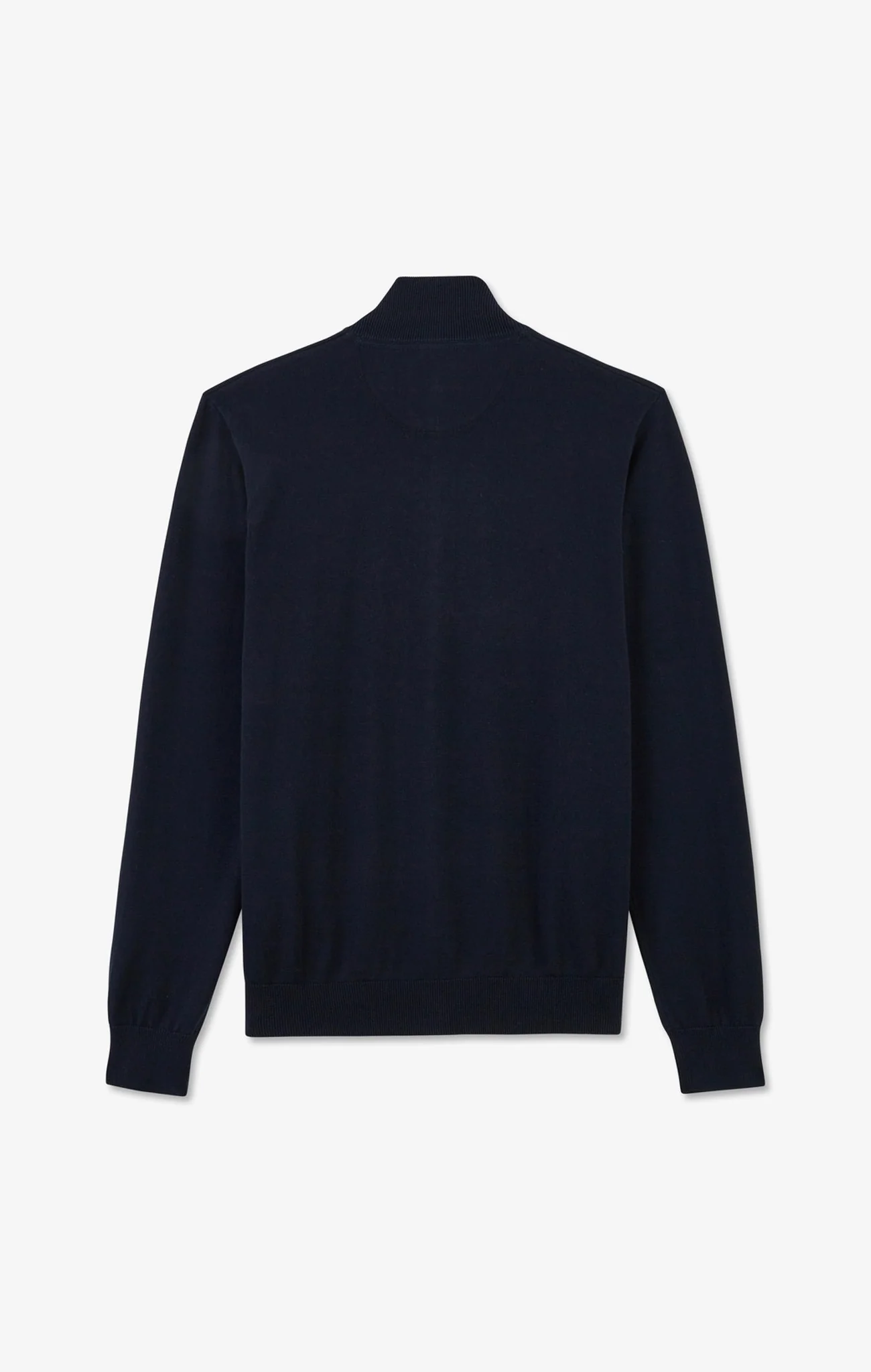 Cardigan bleu marine zippé en coton - Image 6