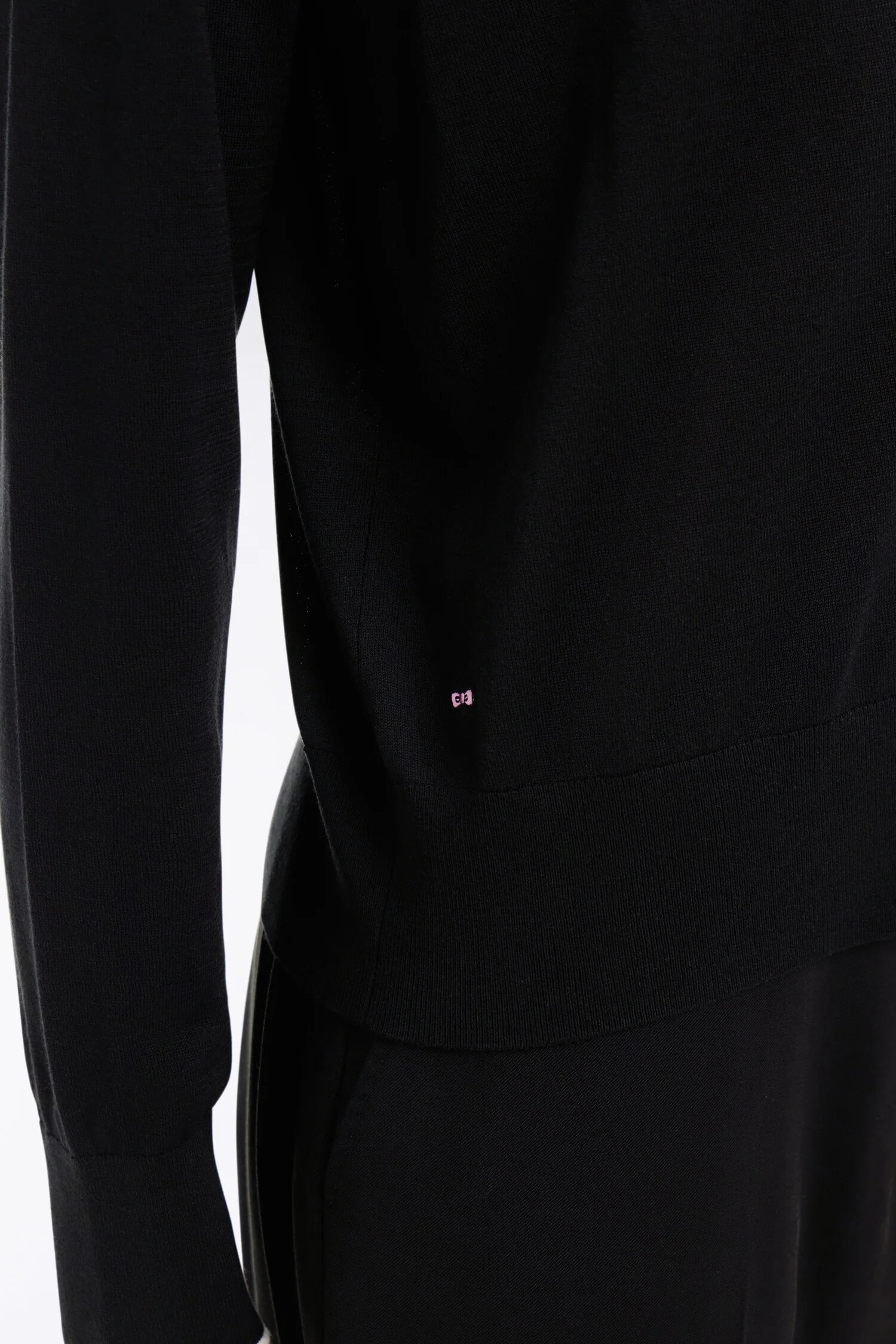 Cardigan boutonné col V noir - Image 4