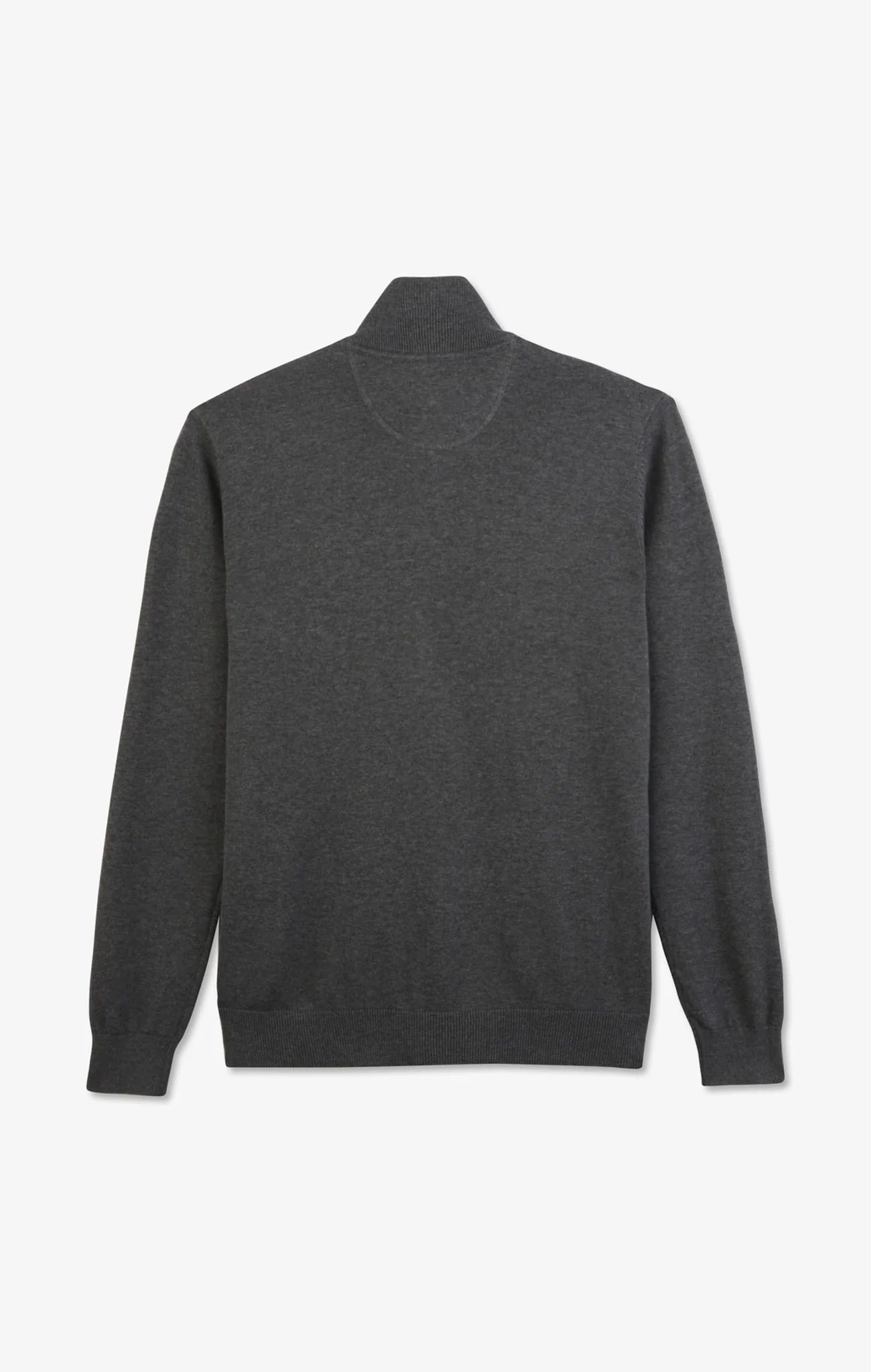 Cardigan gris zippé en coton - Image 4