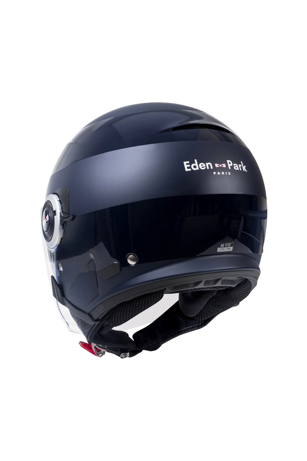 Casque moto cerclé bleu marine - Image 5