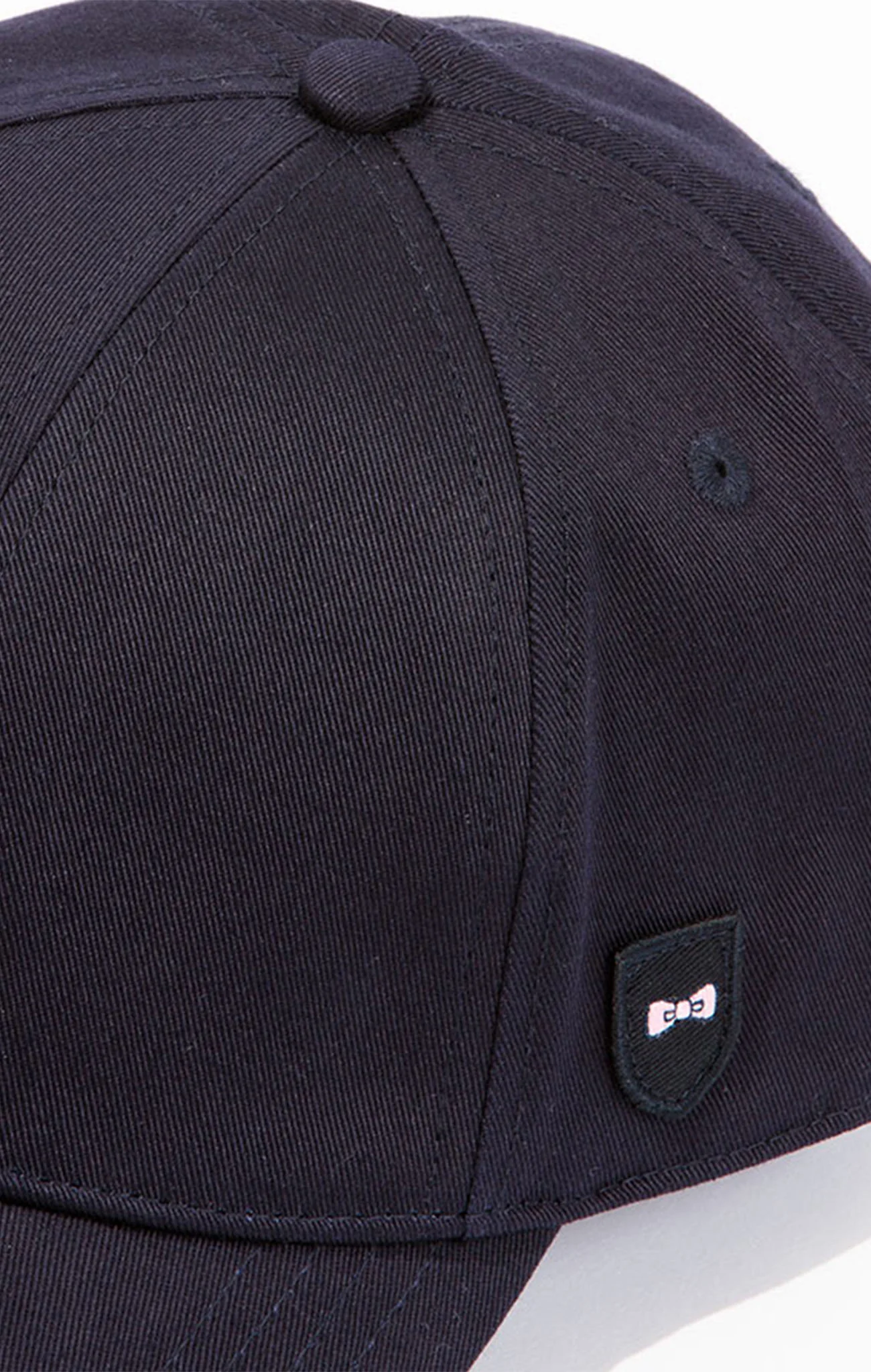Casquette bleu marine unie en coton - Image 5