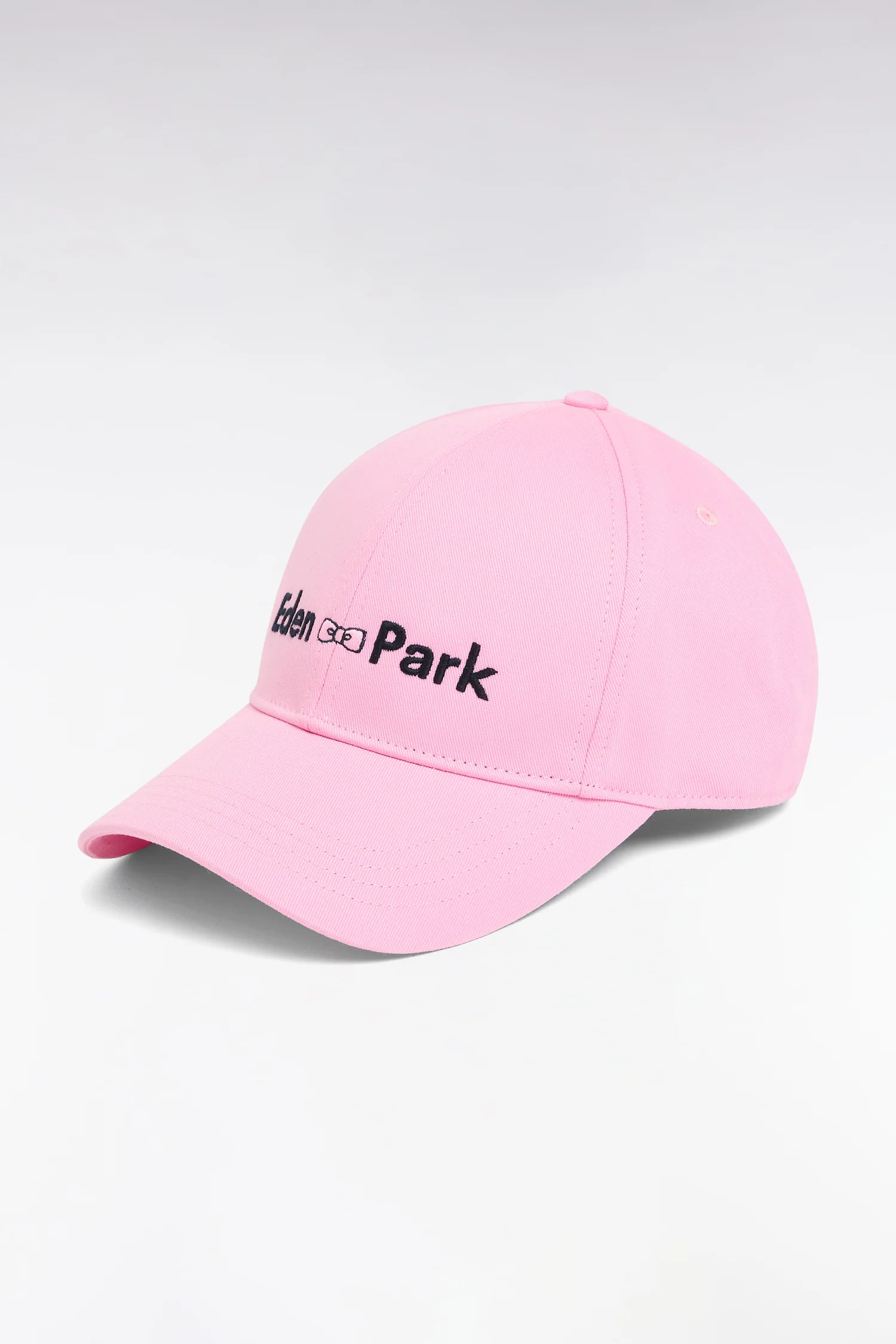 Casquette en twill de coton rose broderie Eden Park