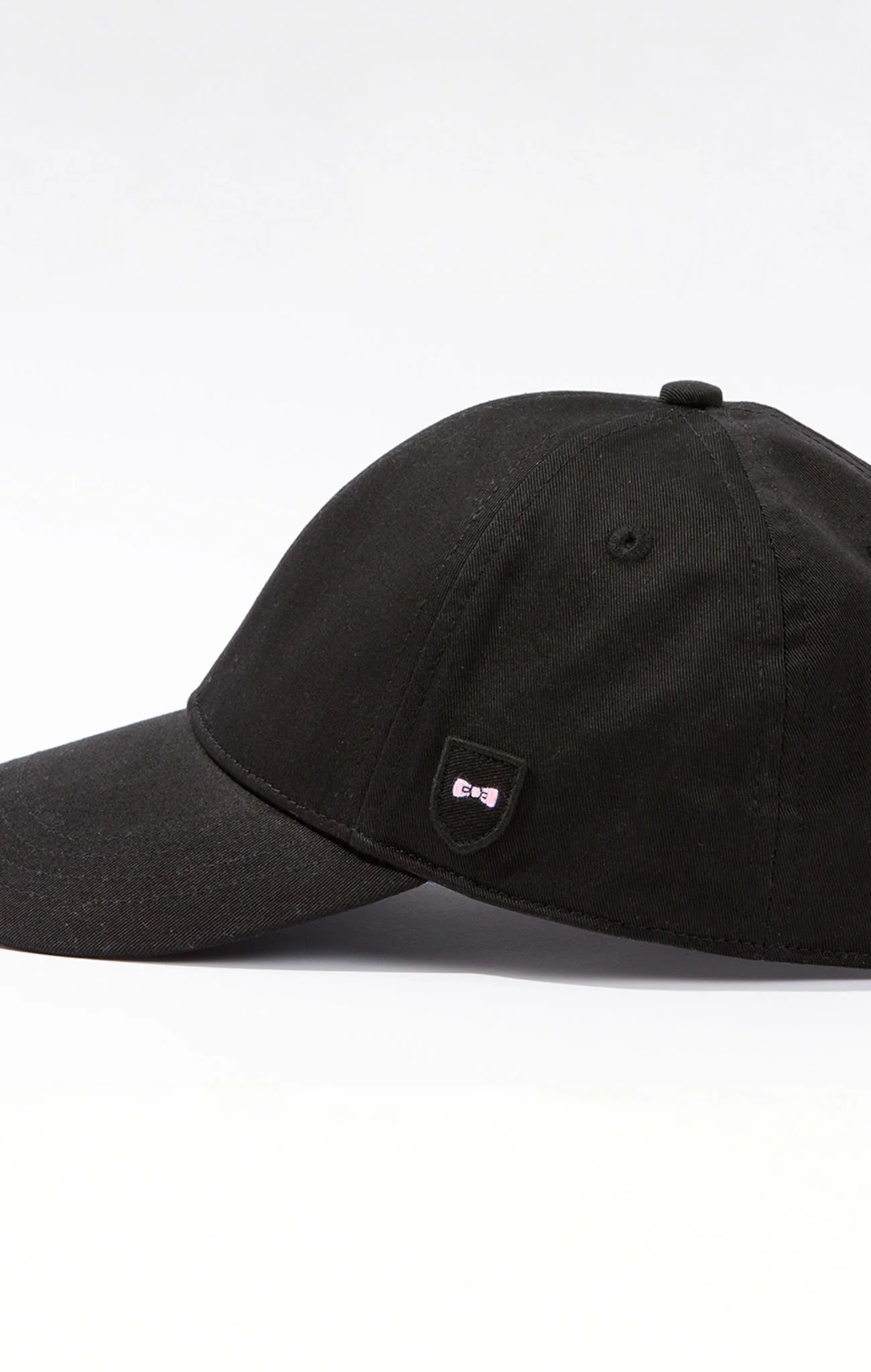 Casquette noire unie en coton - Image 4