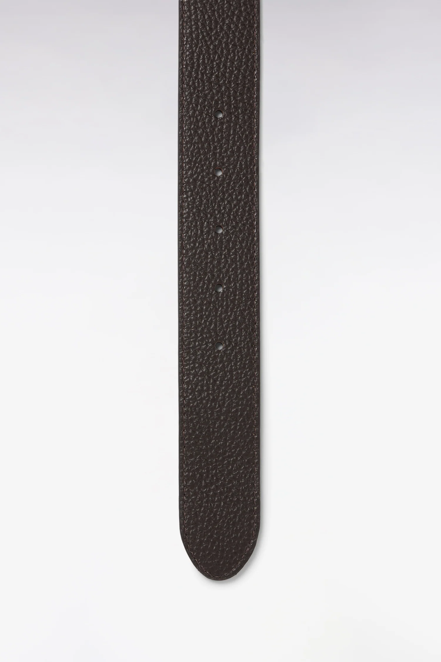 Ceinture réversible en cuir marron - Image 3
