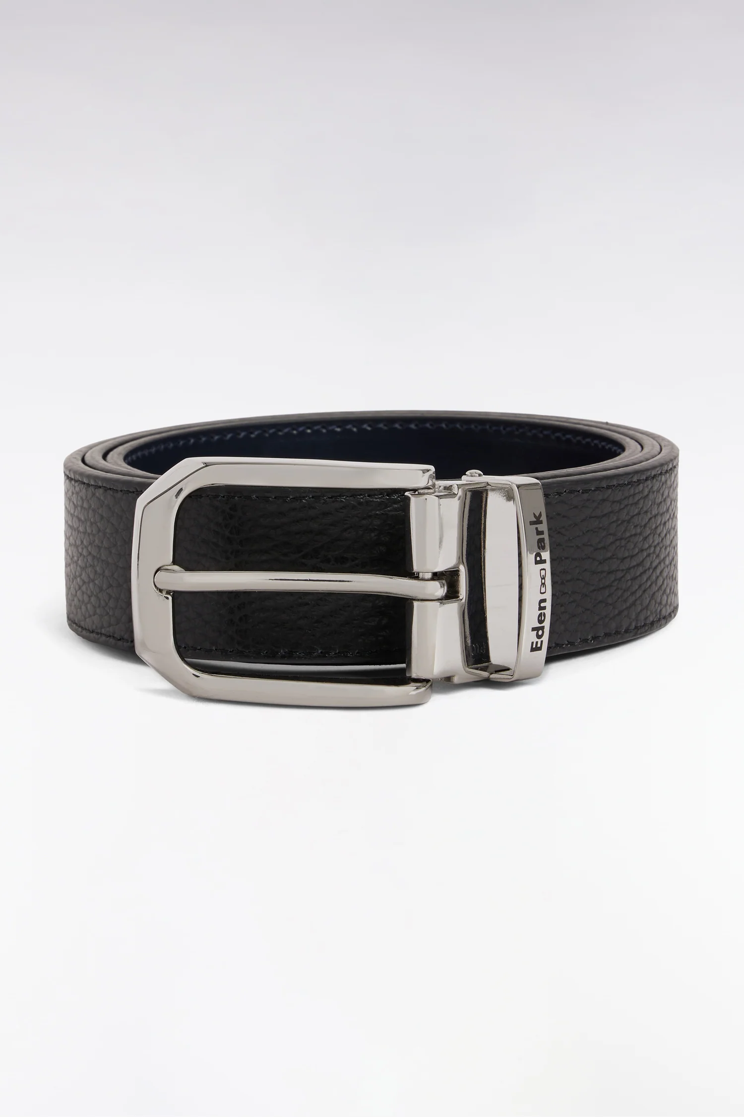 Ceinture réversible en cuir noir