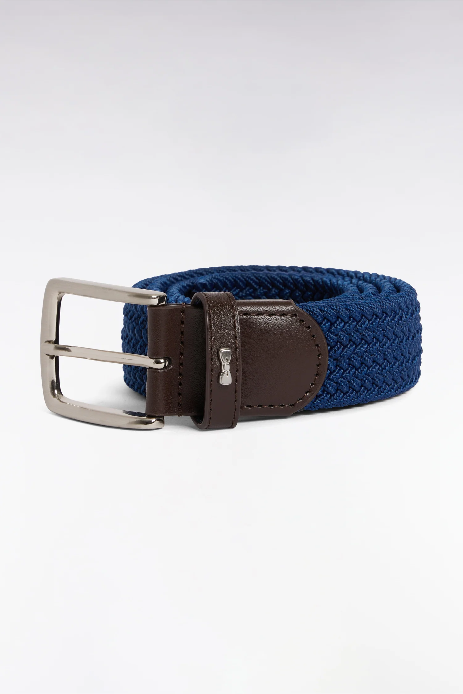 Ceinture textile élastiquée marine