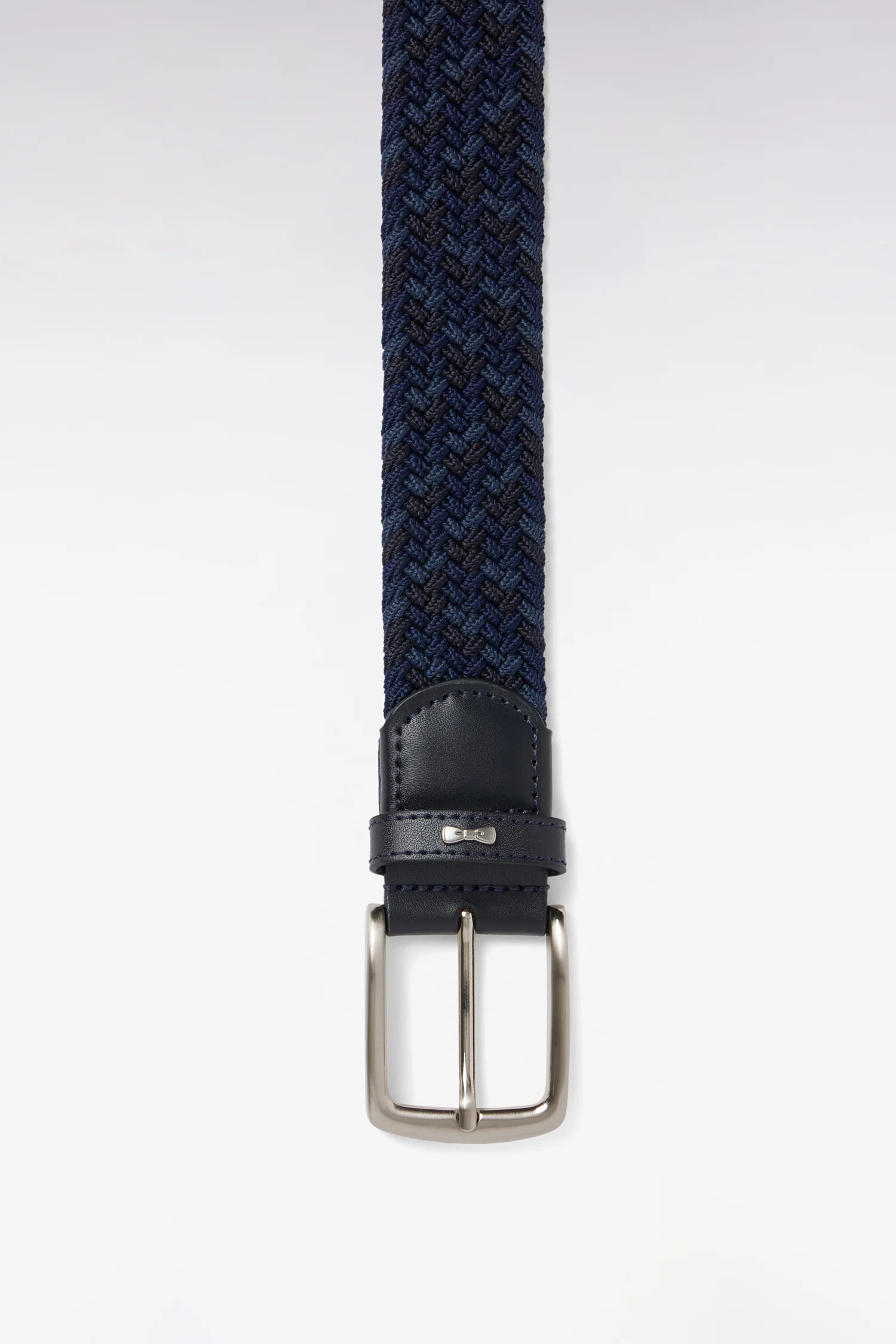 Ceinture textile élastiquée tricolore marine - Image 2