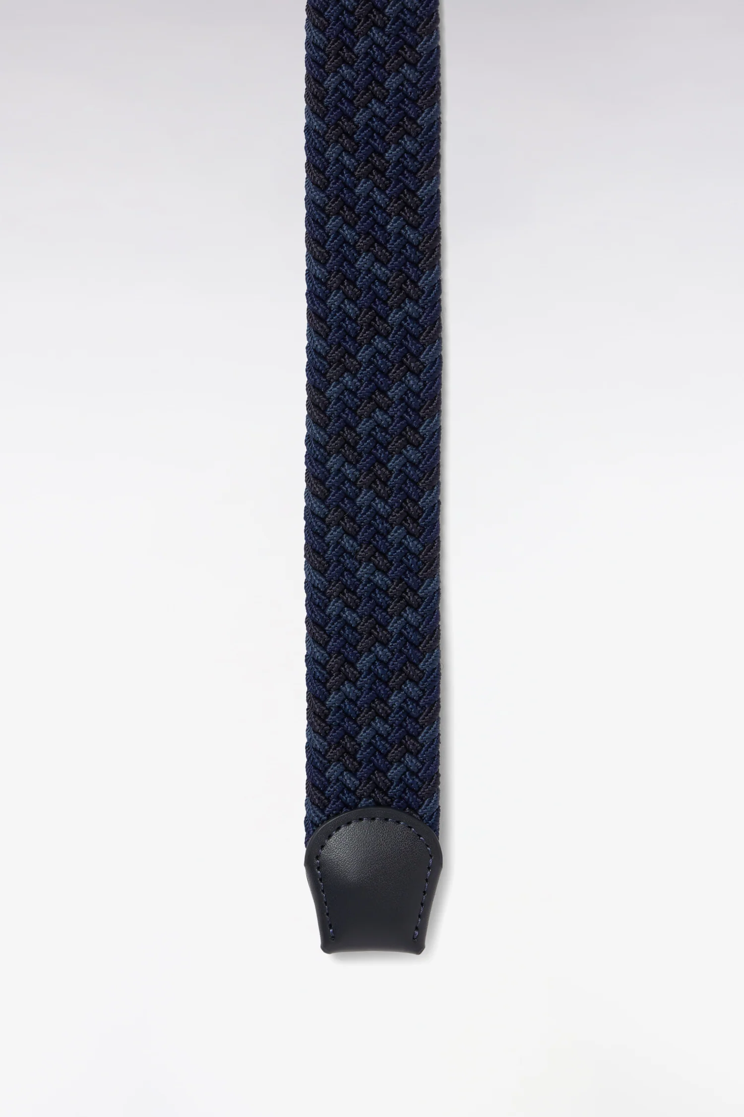 Ceinture textile élastiquée tricolore marine - Image 3