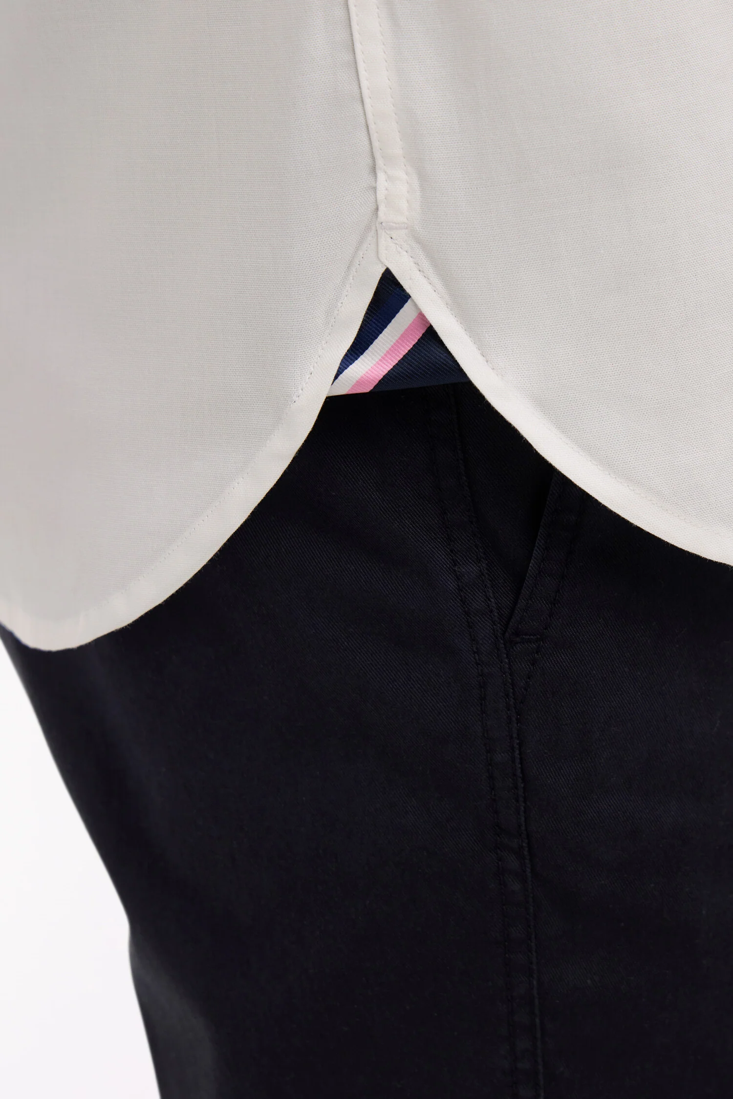 Chemise à manches courtes en coton blanc XV de France - Image 4