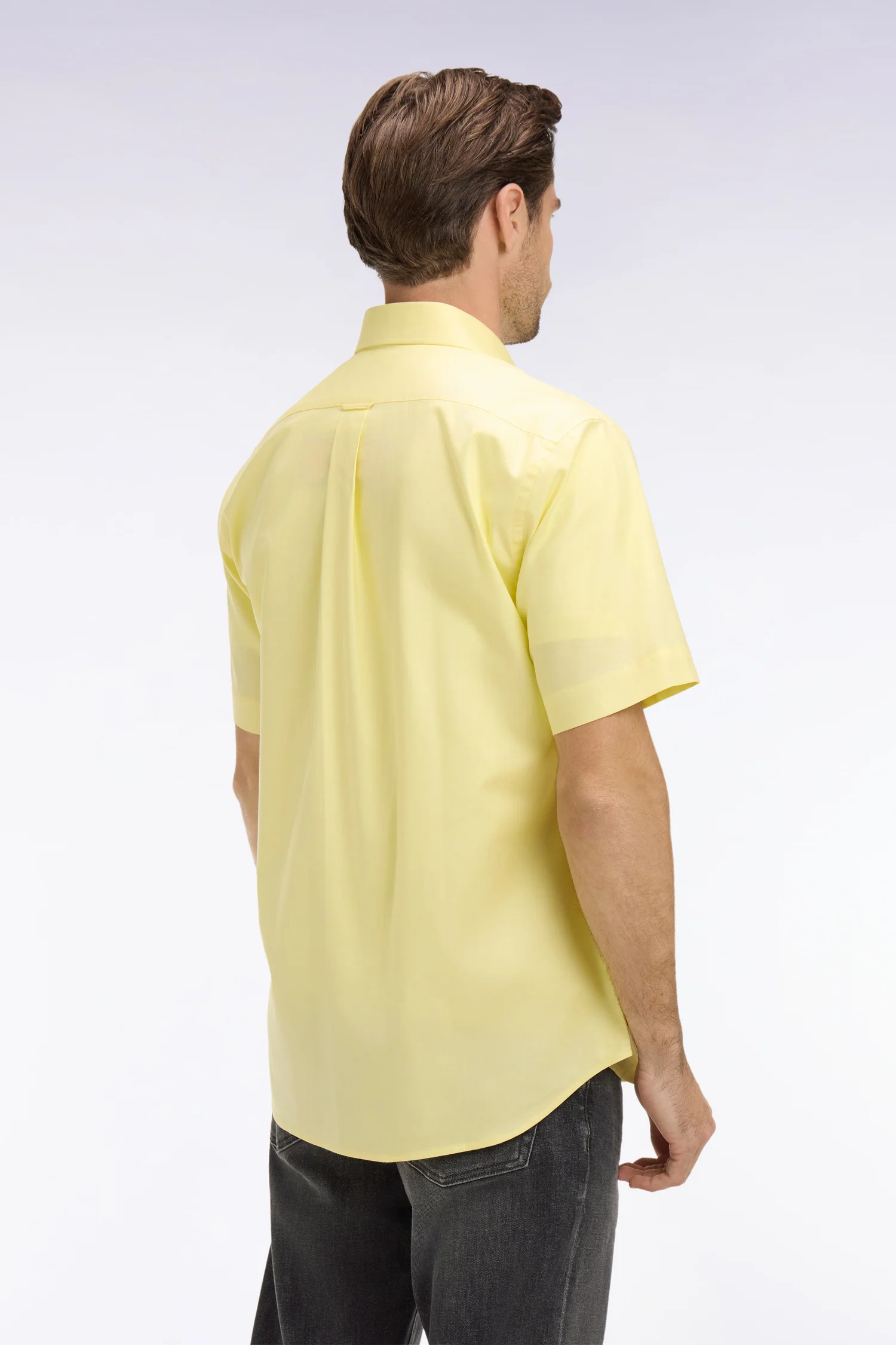 Chemise à manches courtes en coton fil teint jeune - Image 5
