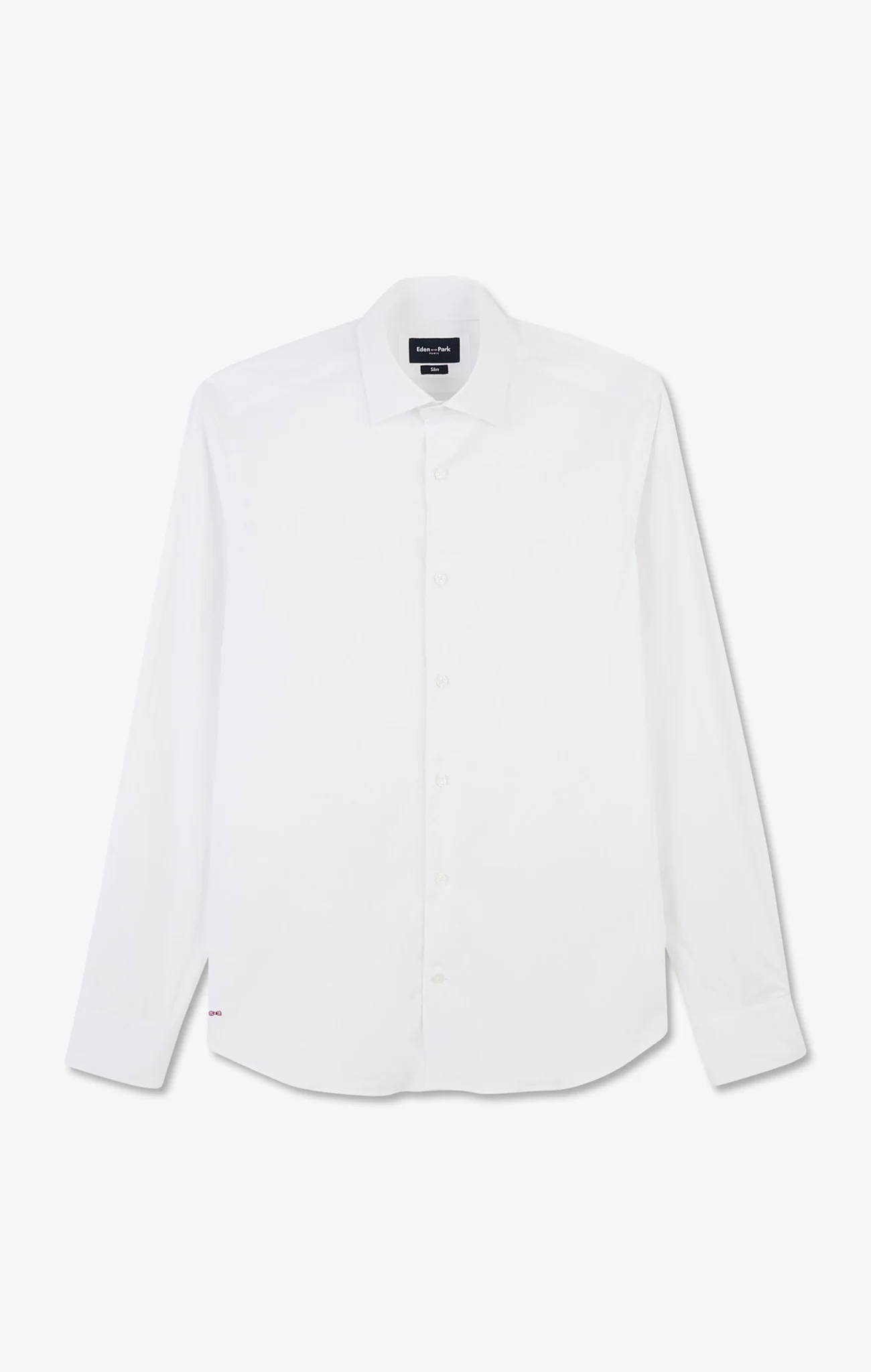 Chemise blanche slim en popeline stretch - Image 2