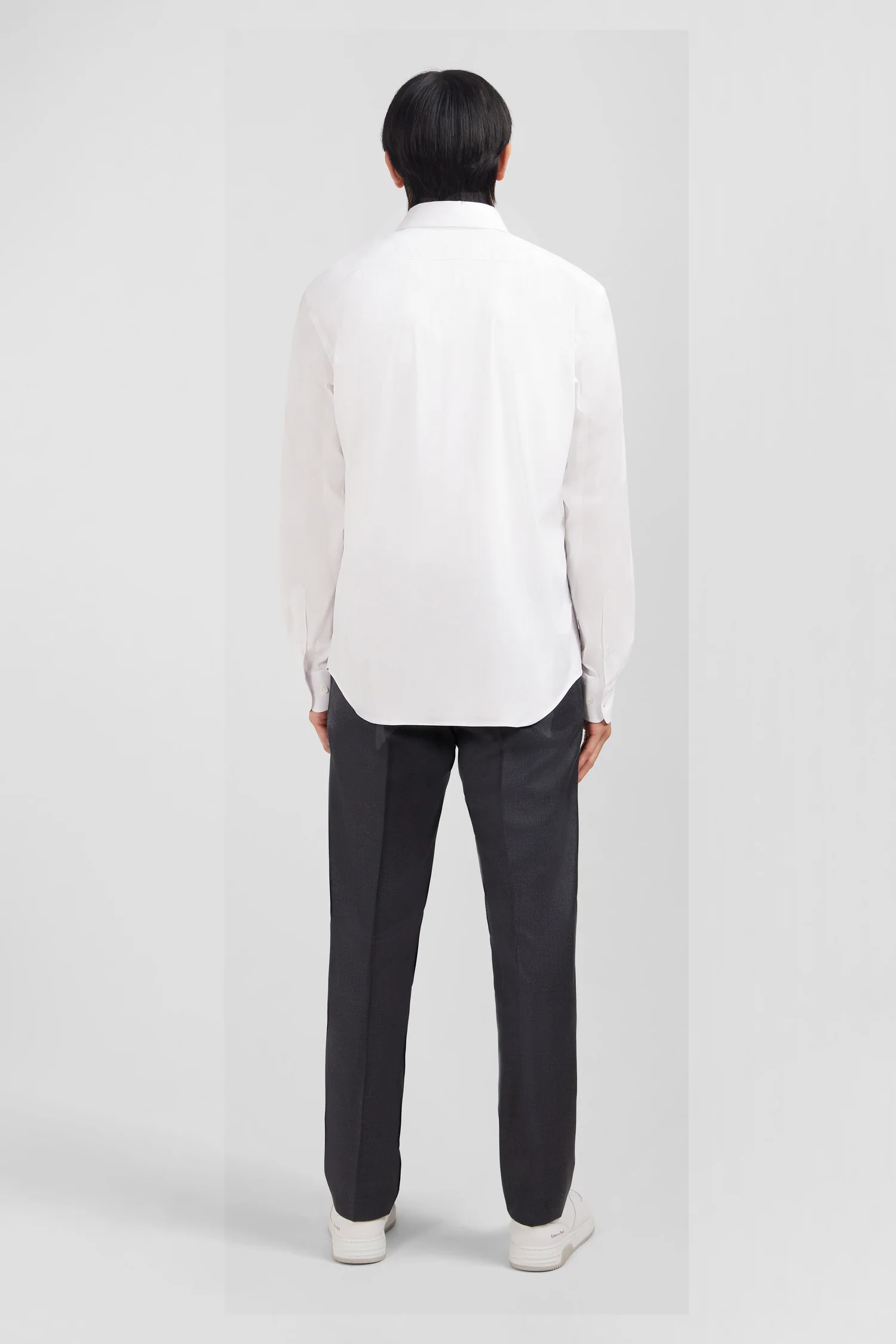 Chemise blanche slim en popeline stretch - Image 6