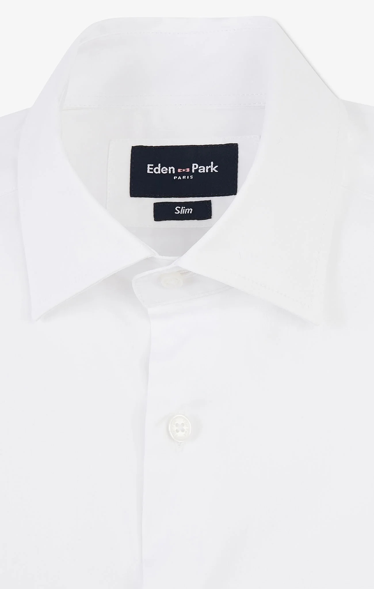 Chemise blanche slim en popeline stretch - Image 9