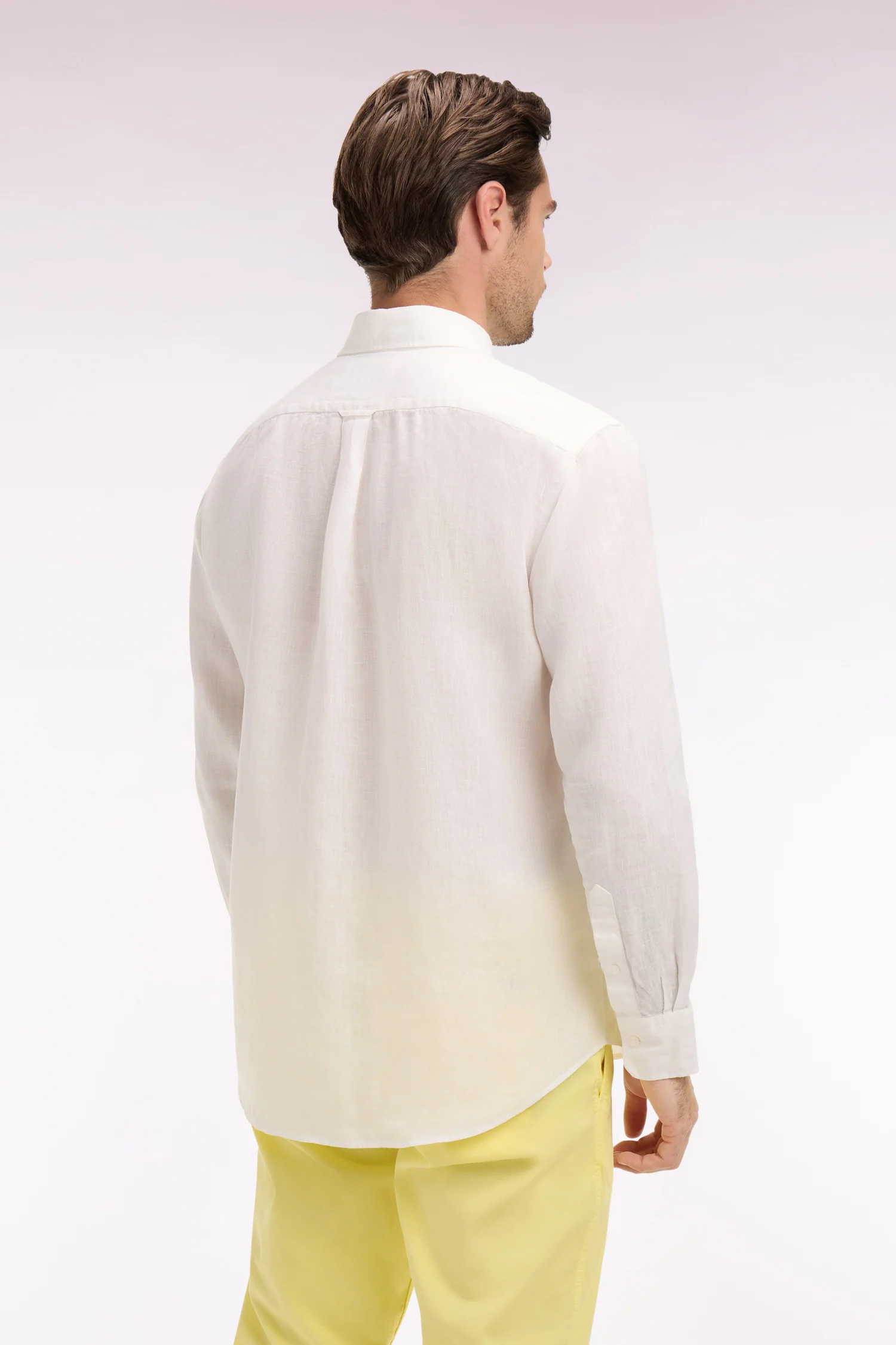 Chemise droite en lin blanc - Image 5