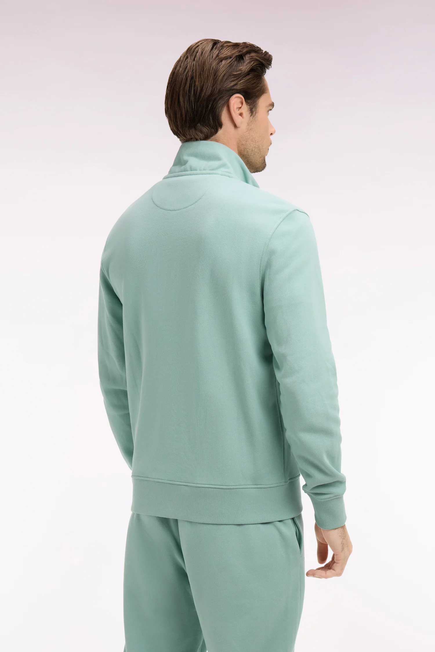 Chemise droite en lin vert d'eau - Image 5