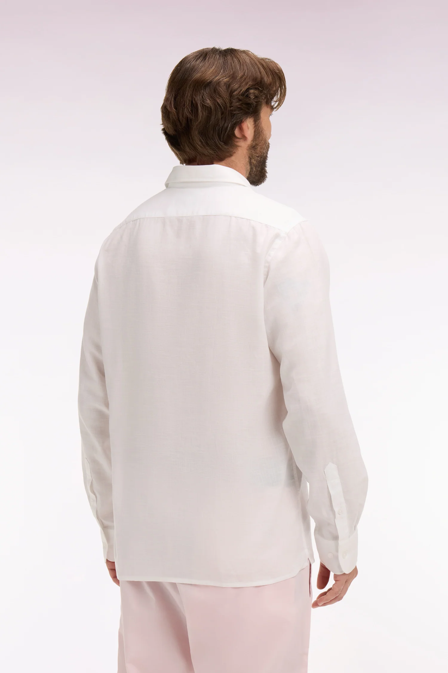Chemise en coton blanche coupe regular - Image 5