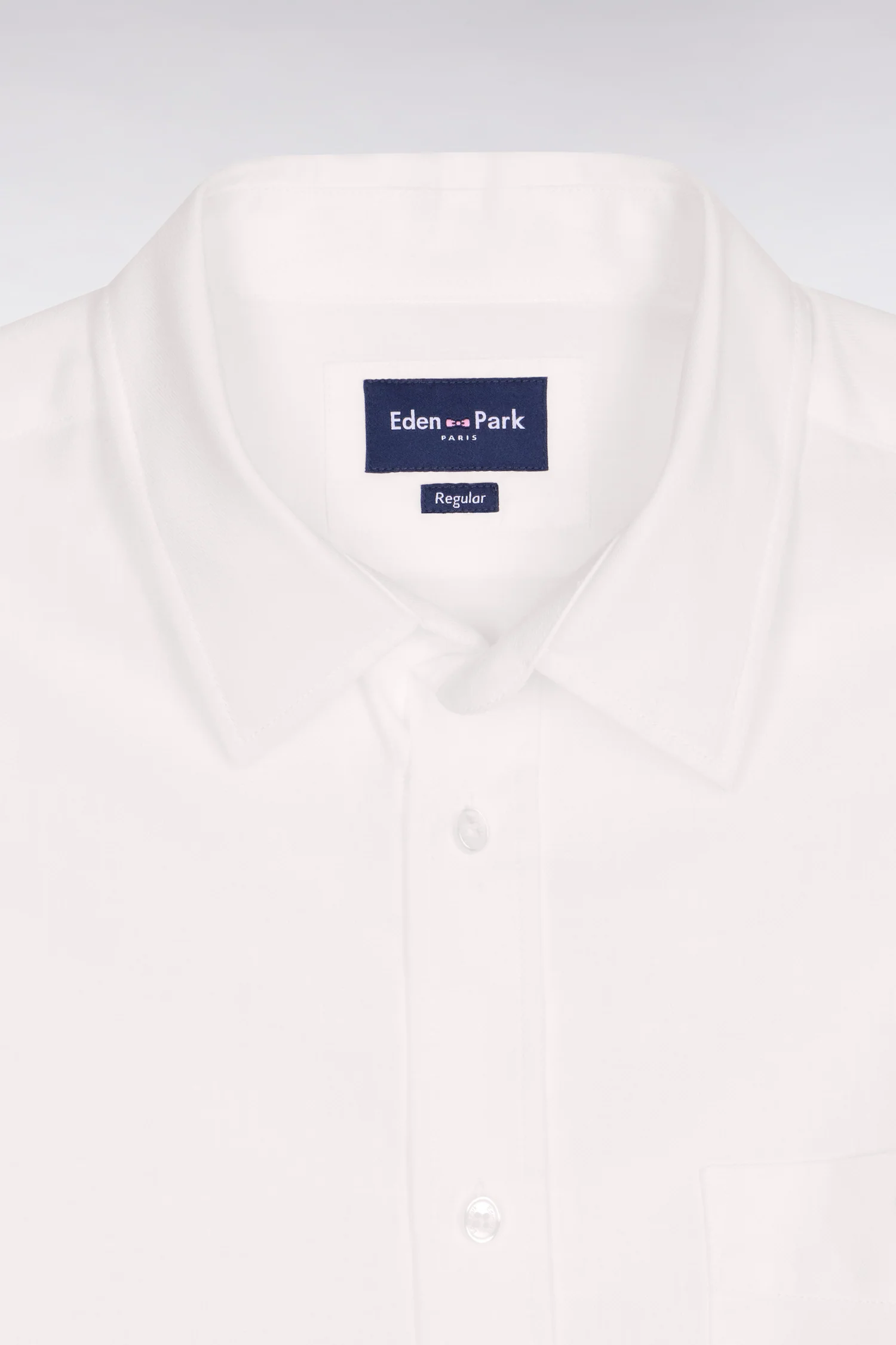 Chemise en coton blanche coupe regular - Image 6