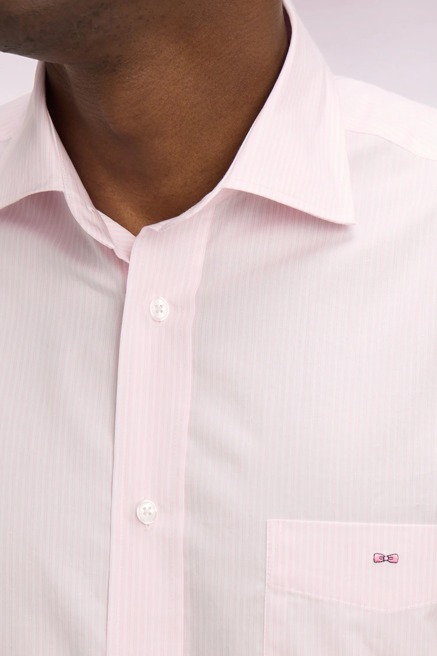 Chemise en coton rose - Image 4