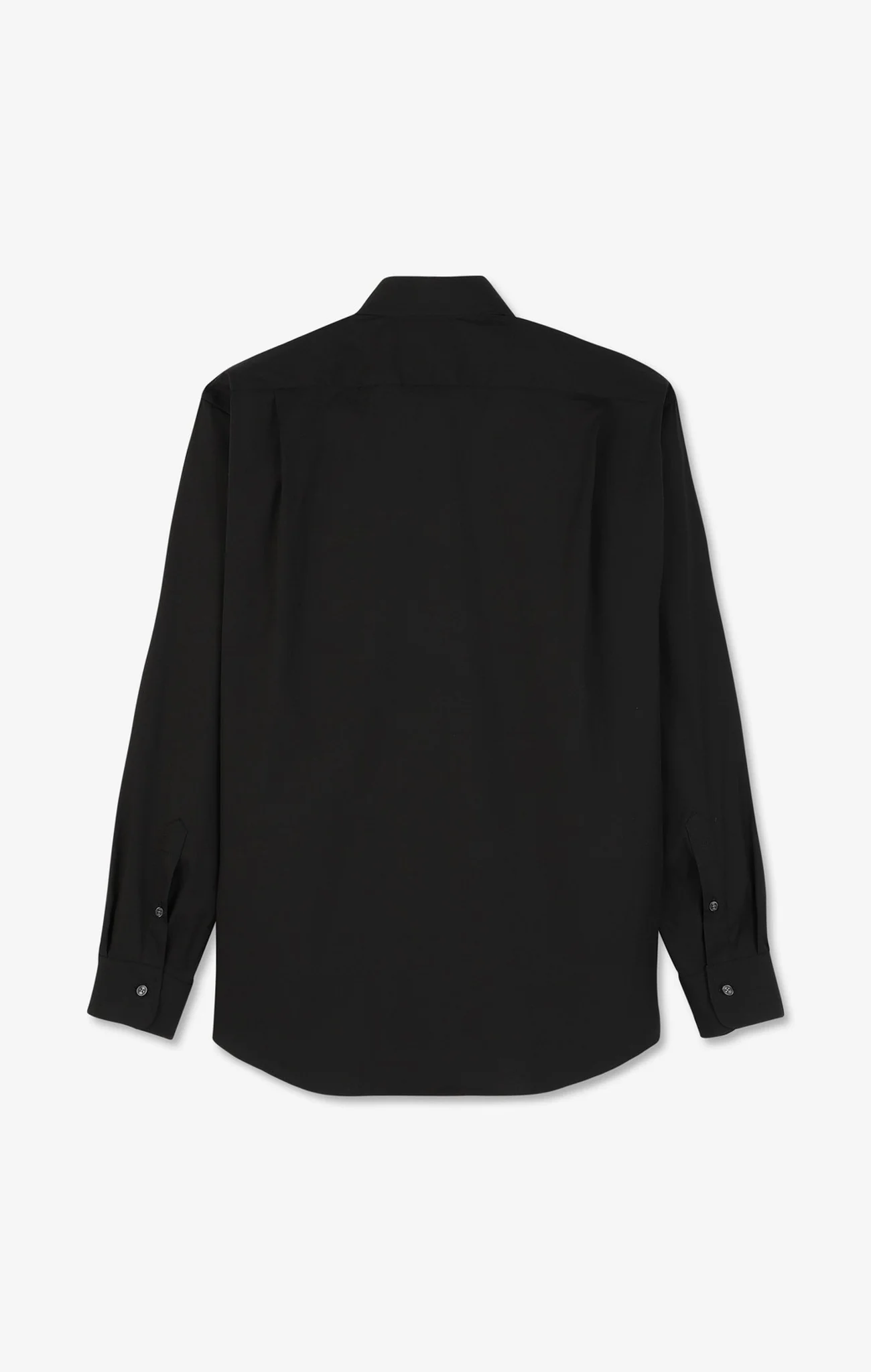 Chemise noire regular en popeline stretch - Image 4