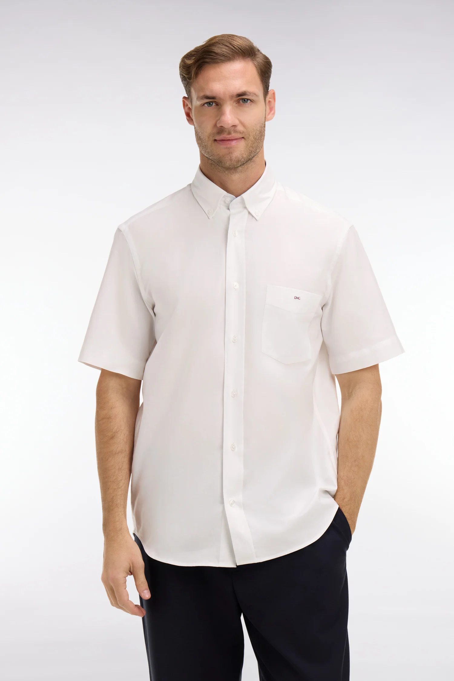 Chemisette blanche unie en coton - Image 3