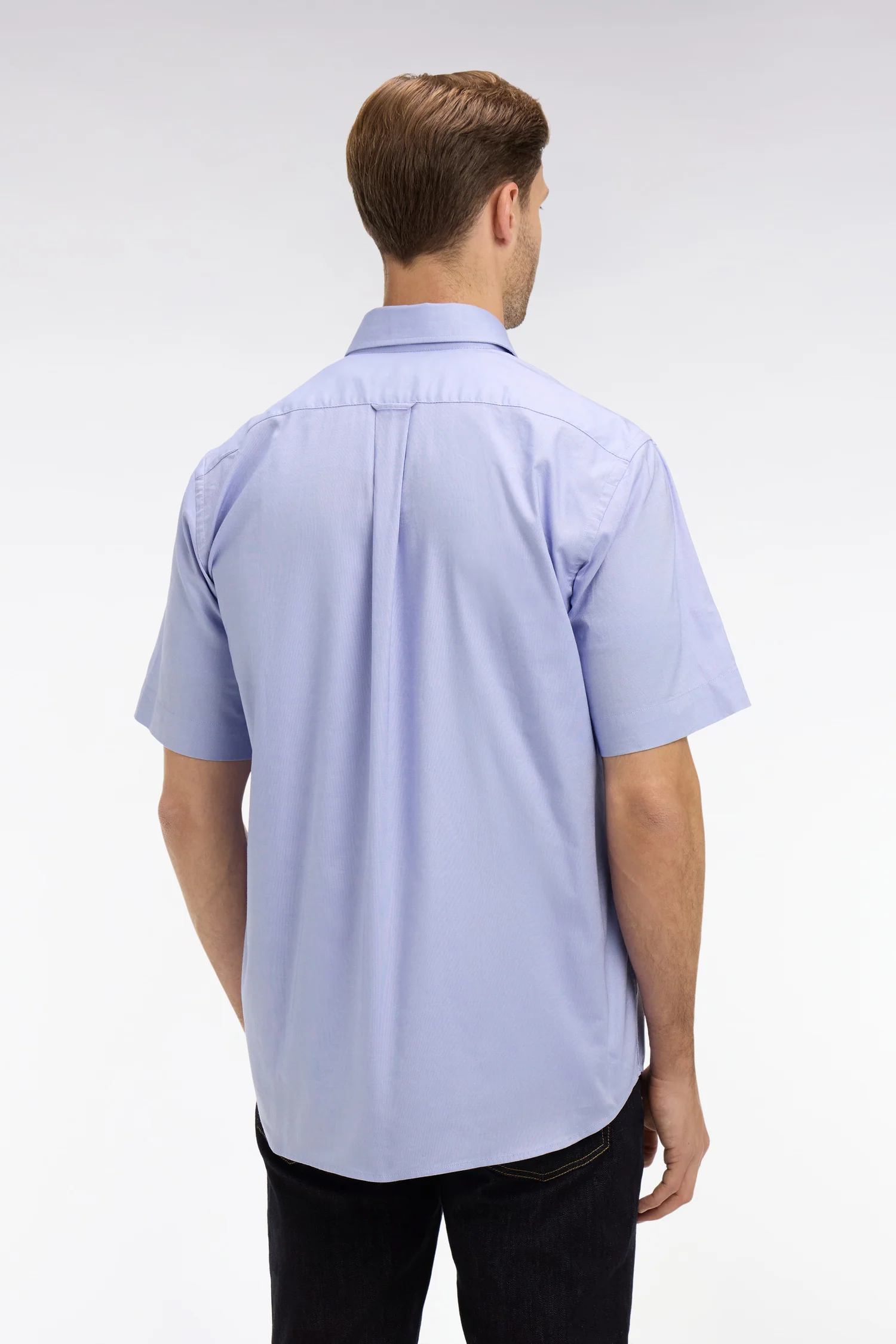 Chemisette bleu unie en coton - Image 5