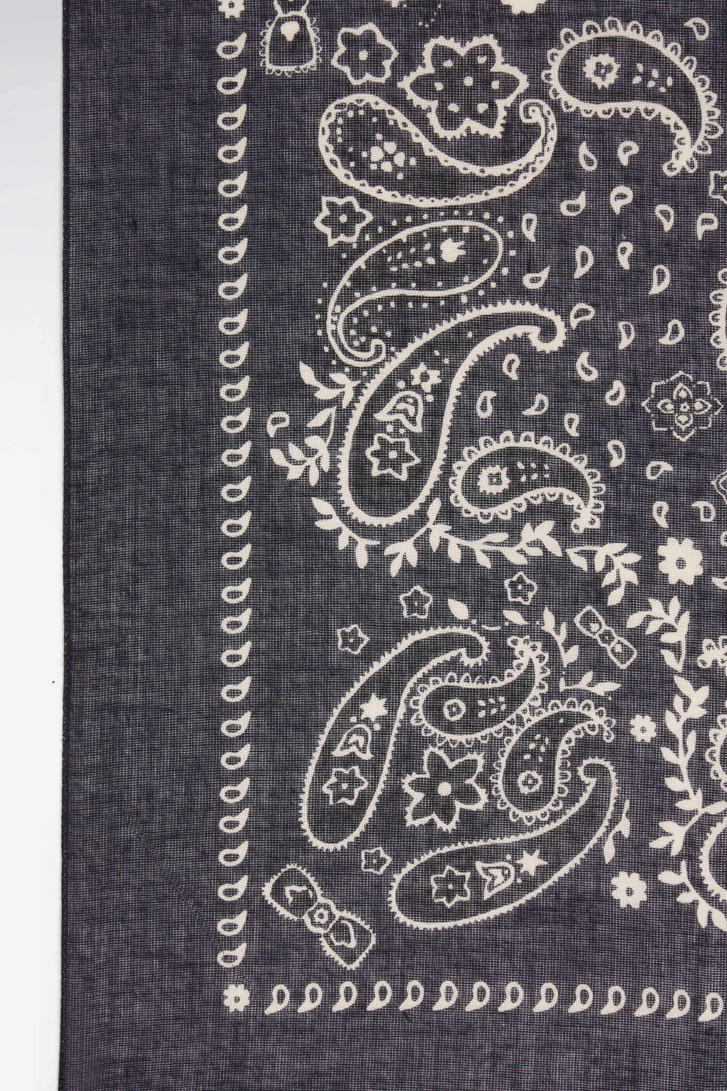 Foulard en coton marine - Image 2