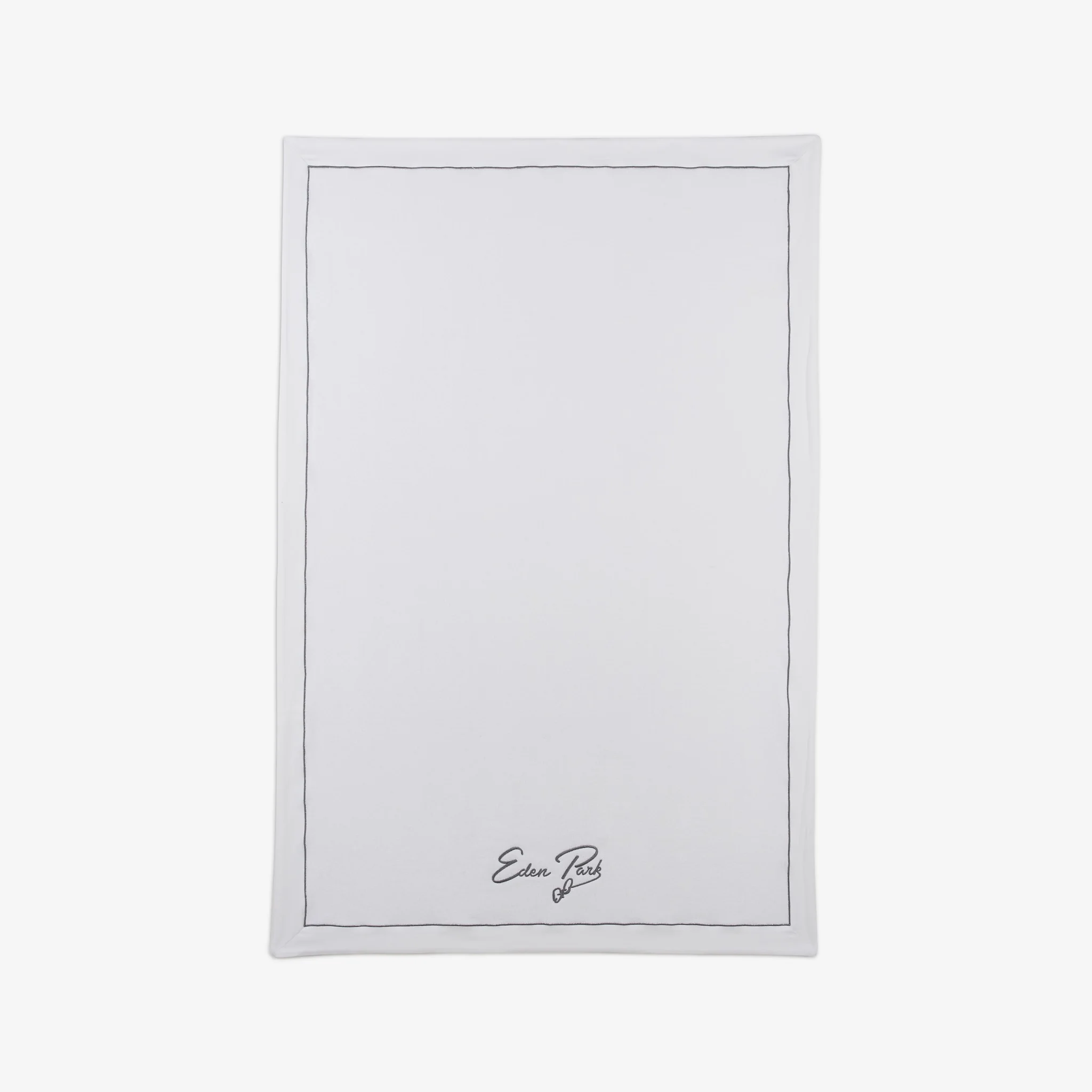 Grande serviette de bain Ă broderie blanche - Image 3
