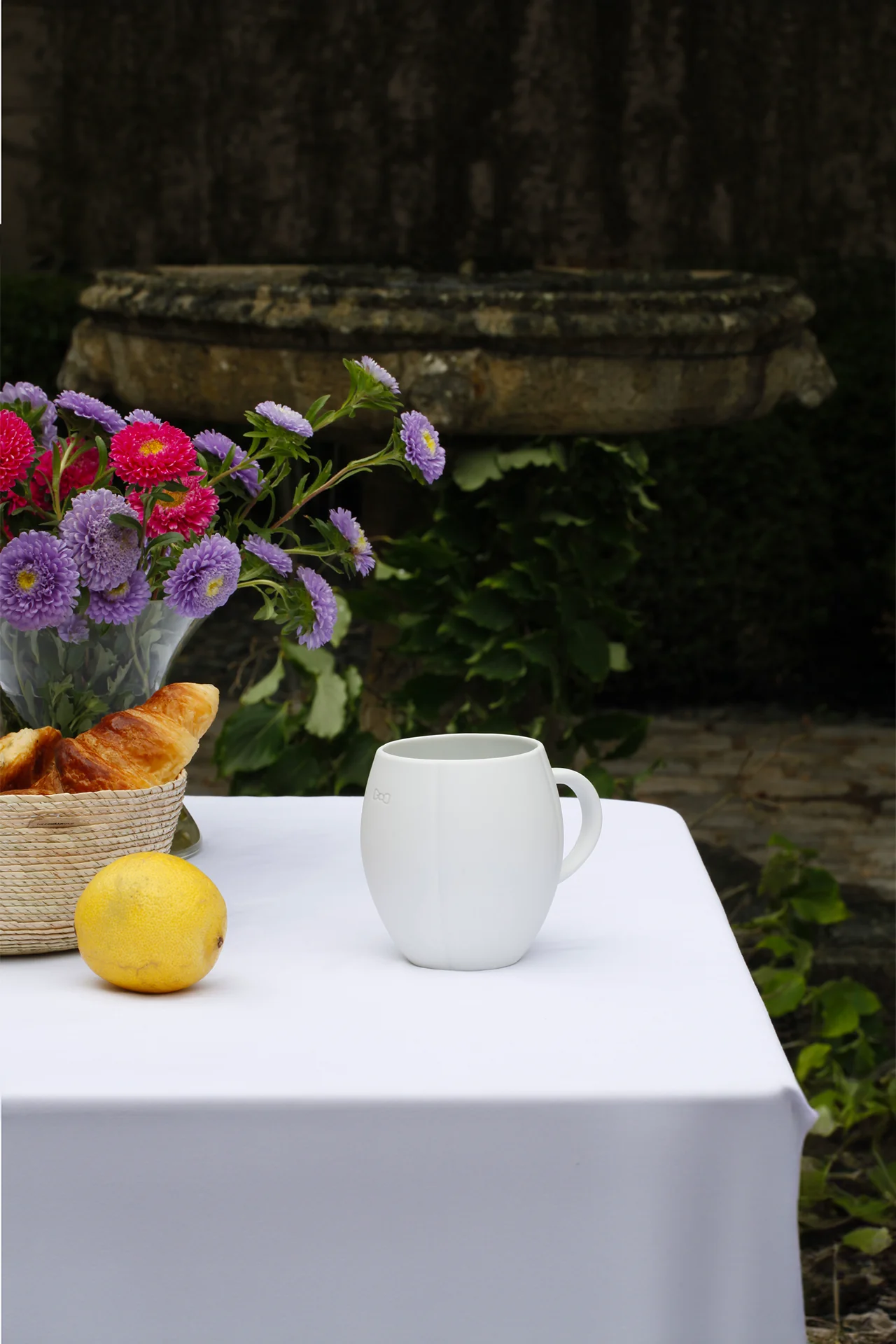 Mug blanc en porcelaine de Limoges - petit modèle - Image 8