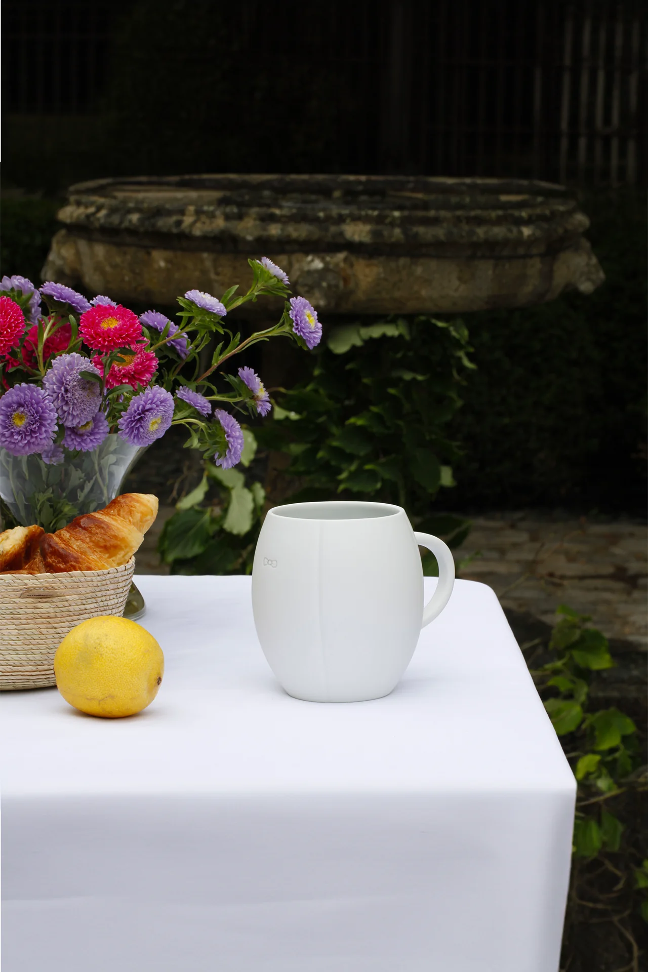 Mug blanc en porcelaine de Limoges - grand modèle - Image 8