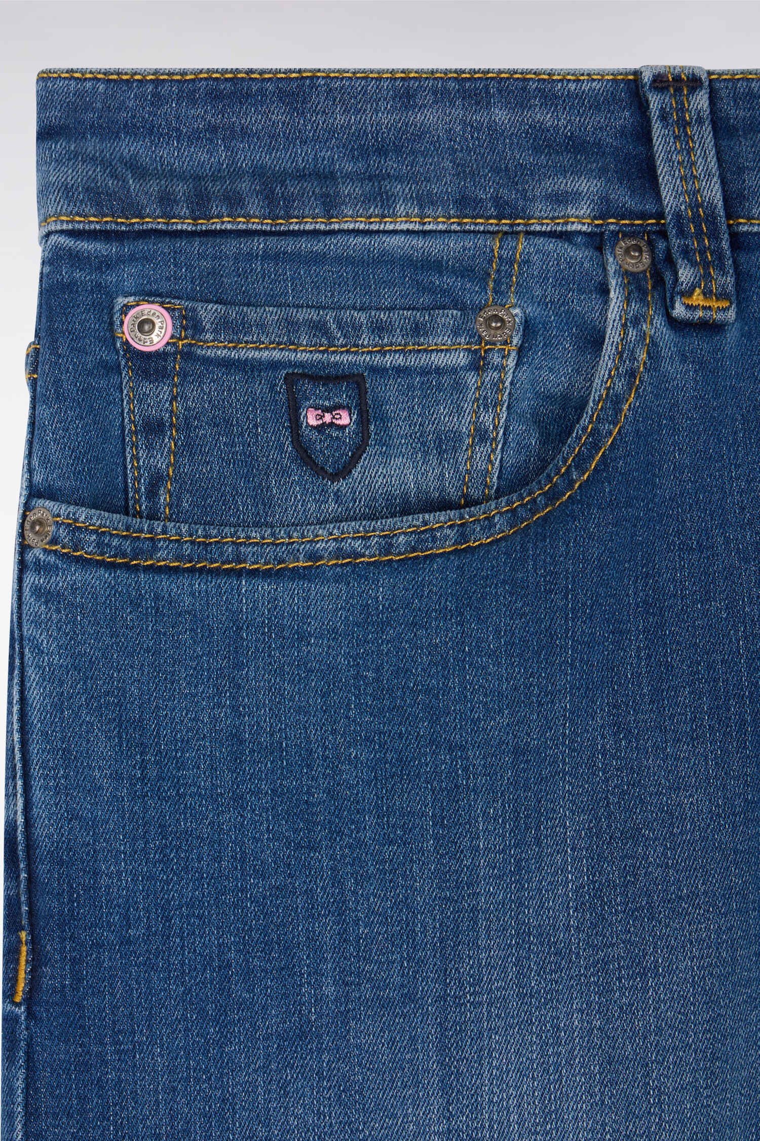 Jean bleu en coton stretch - Image 6