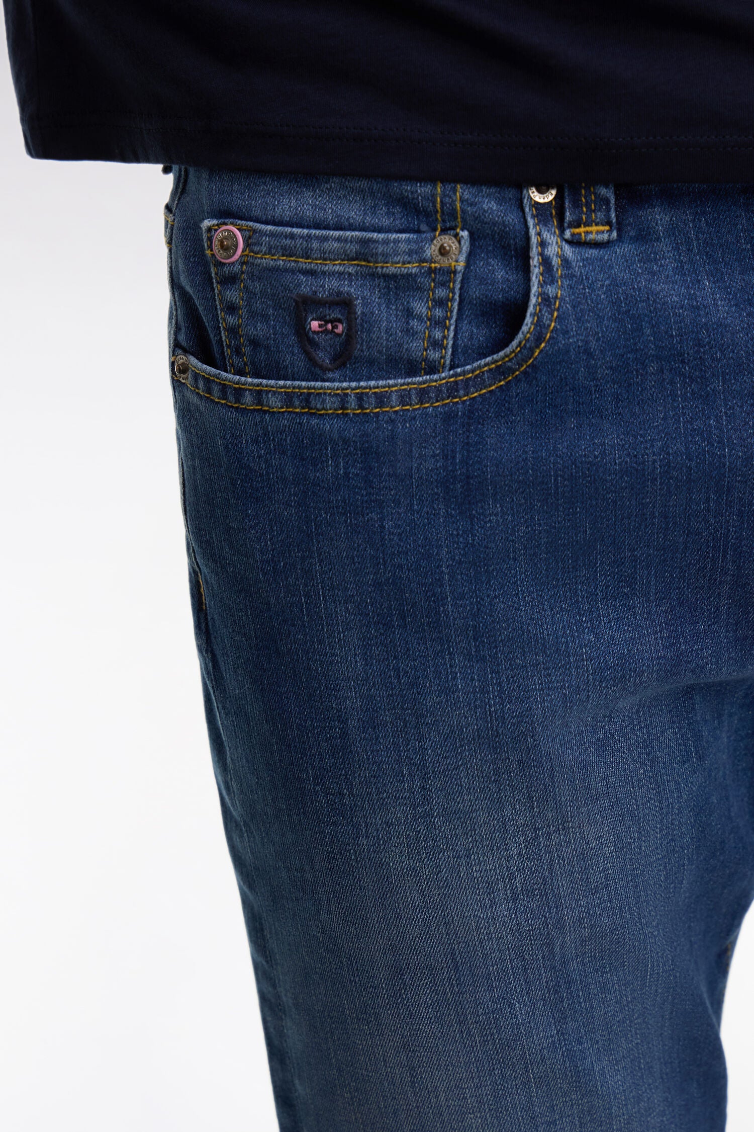 Jean bleu en coton stretch - Image 4