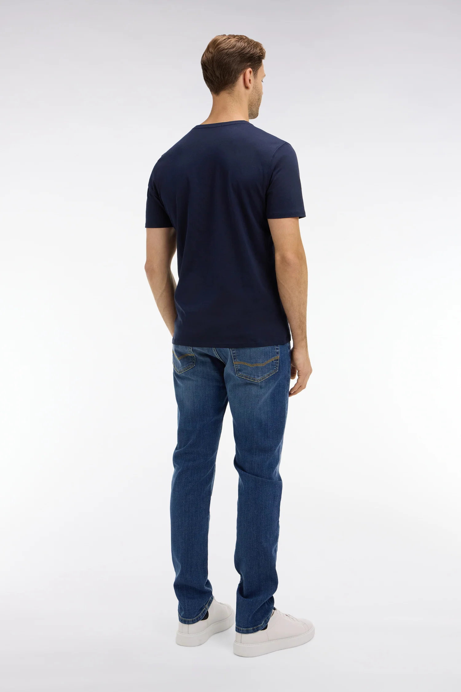 Jean bleu en coton stretch - Image 5
