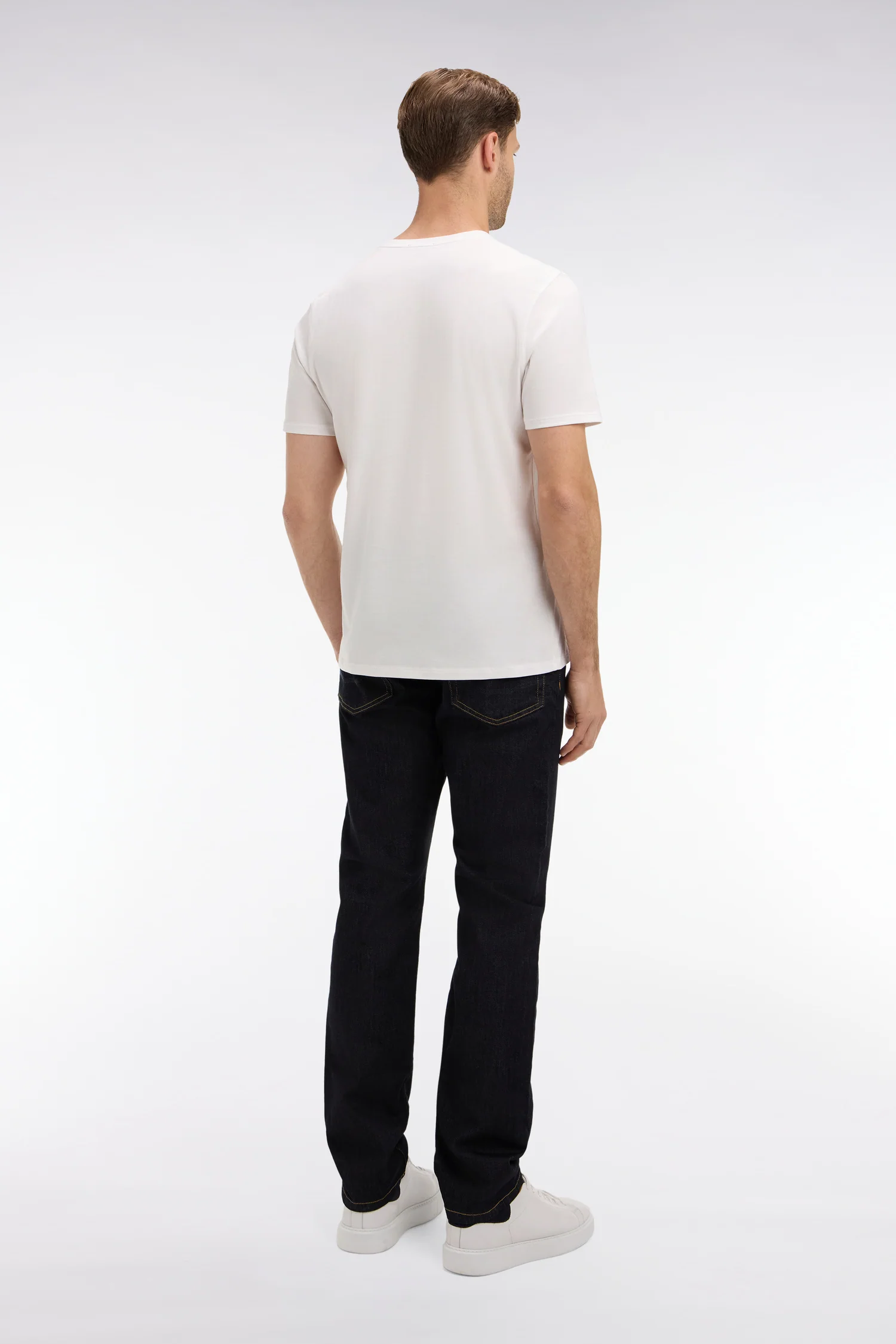 Jean bleu marine en coton extensible - Image 5