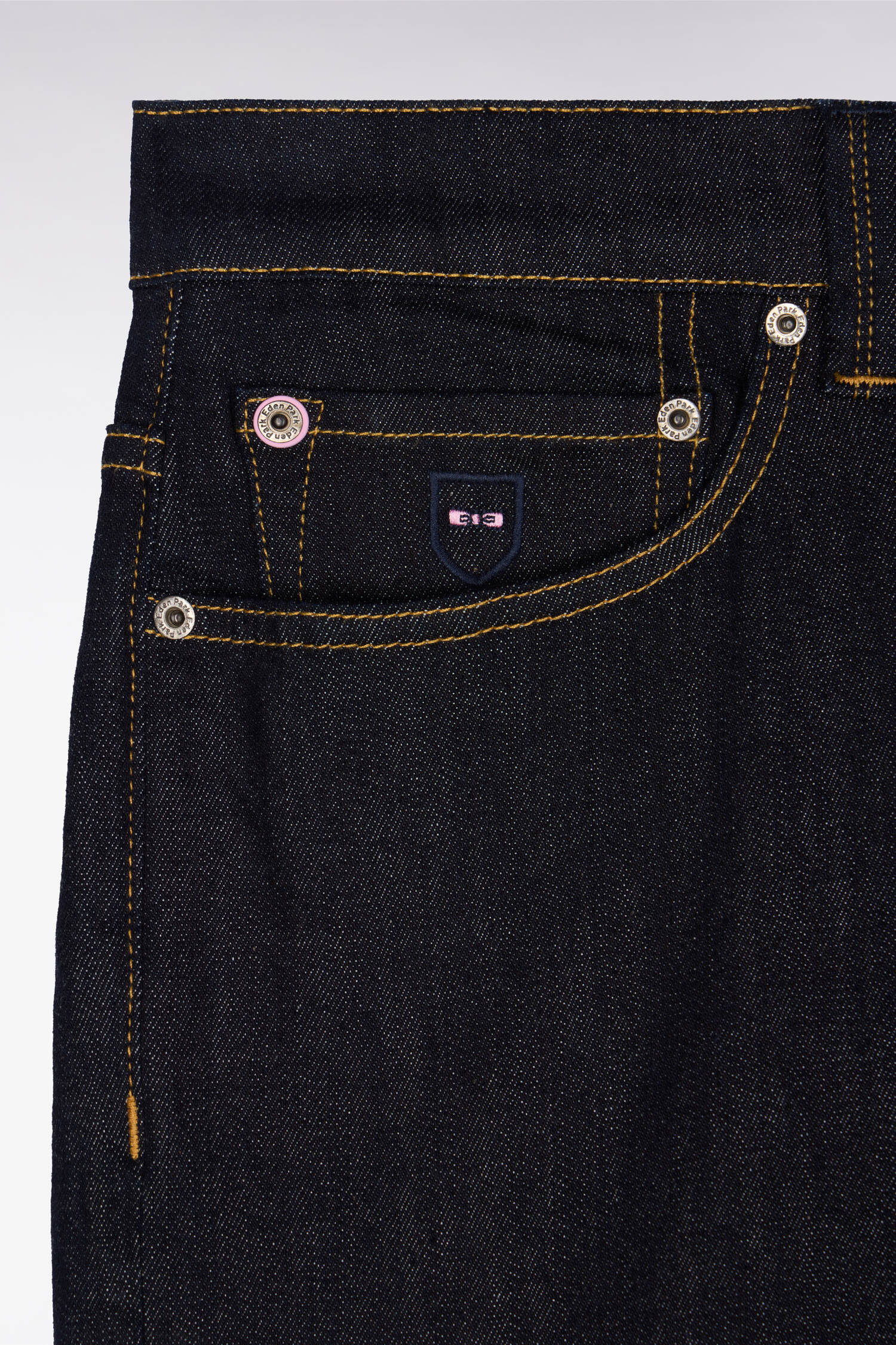 Jean bleu marine en coton extensible - Image 6