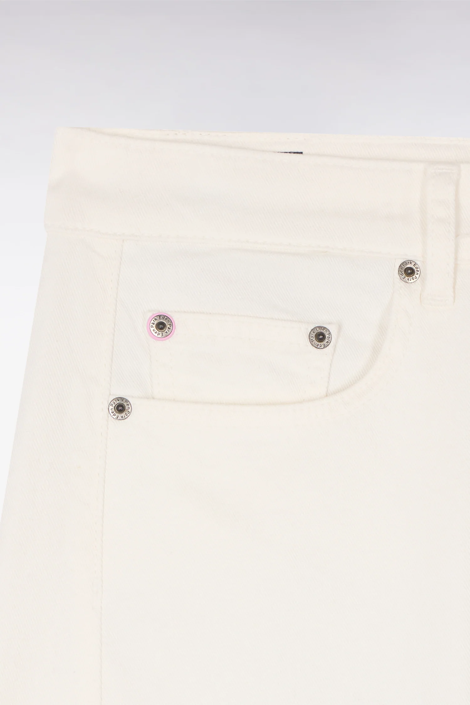 Jean coupe barrel en denim stretch blanc - Image 6