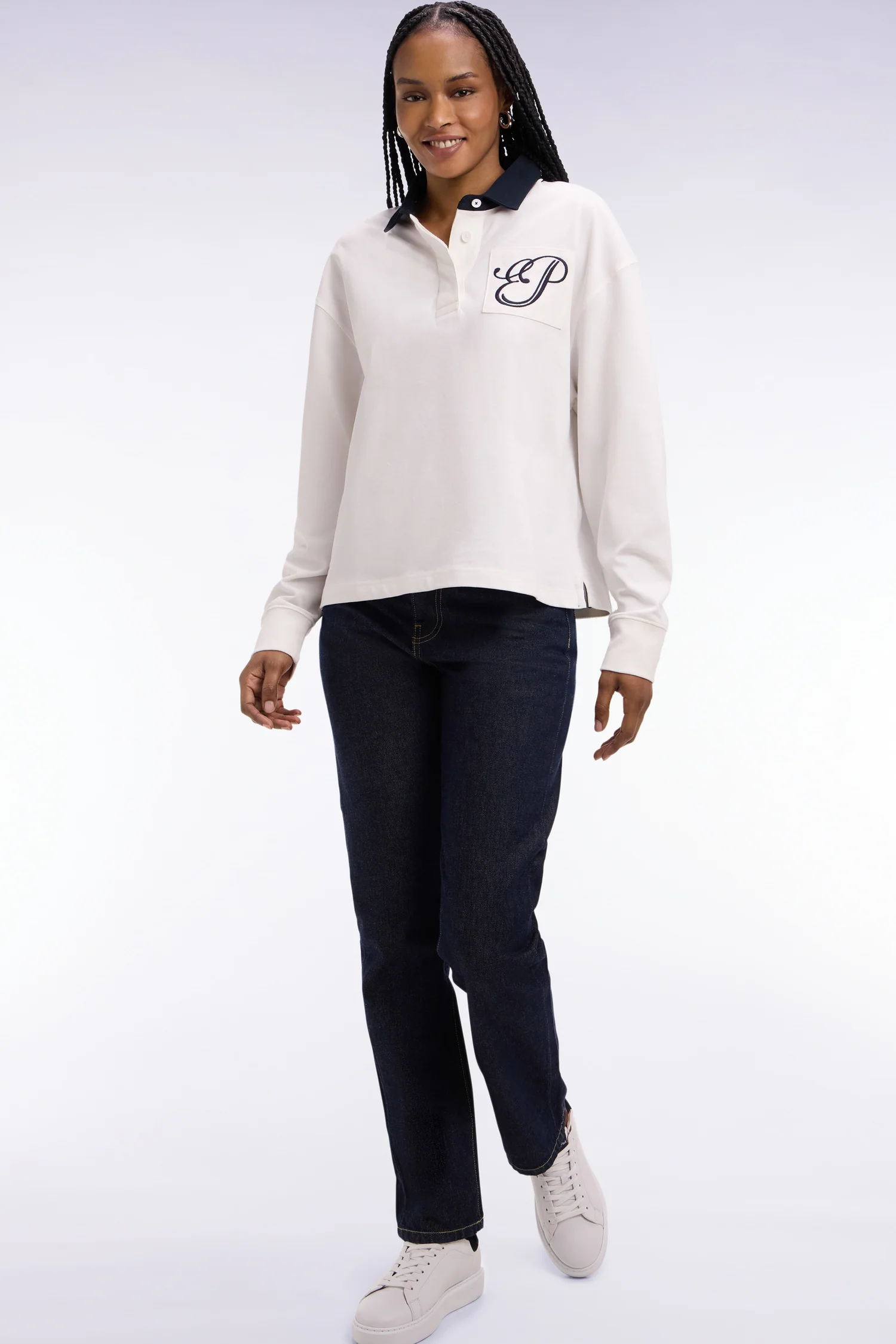 Jean en denim brut coupe regular