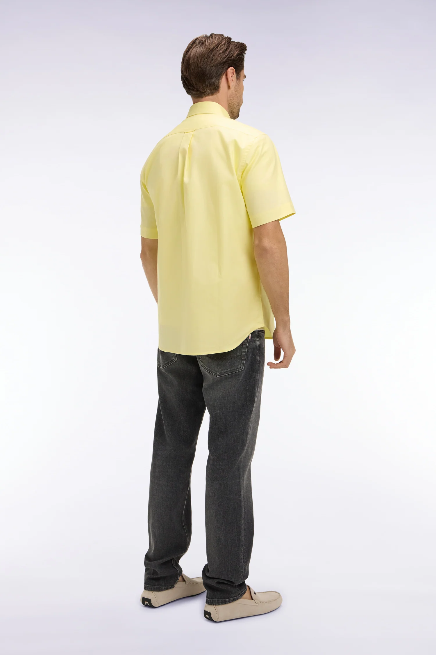 Jean en denim stretch gris foncé coupe regular - Image 5