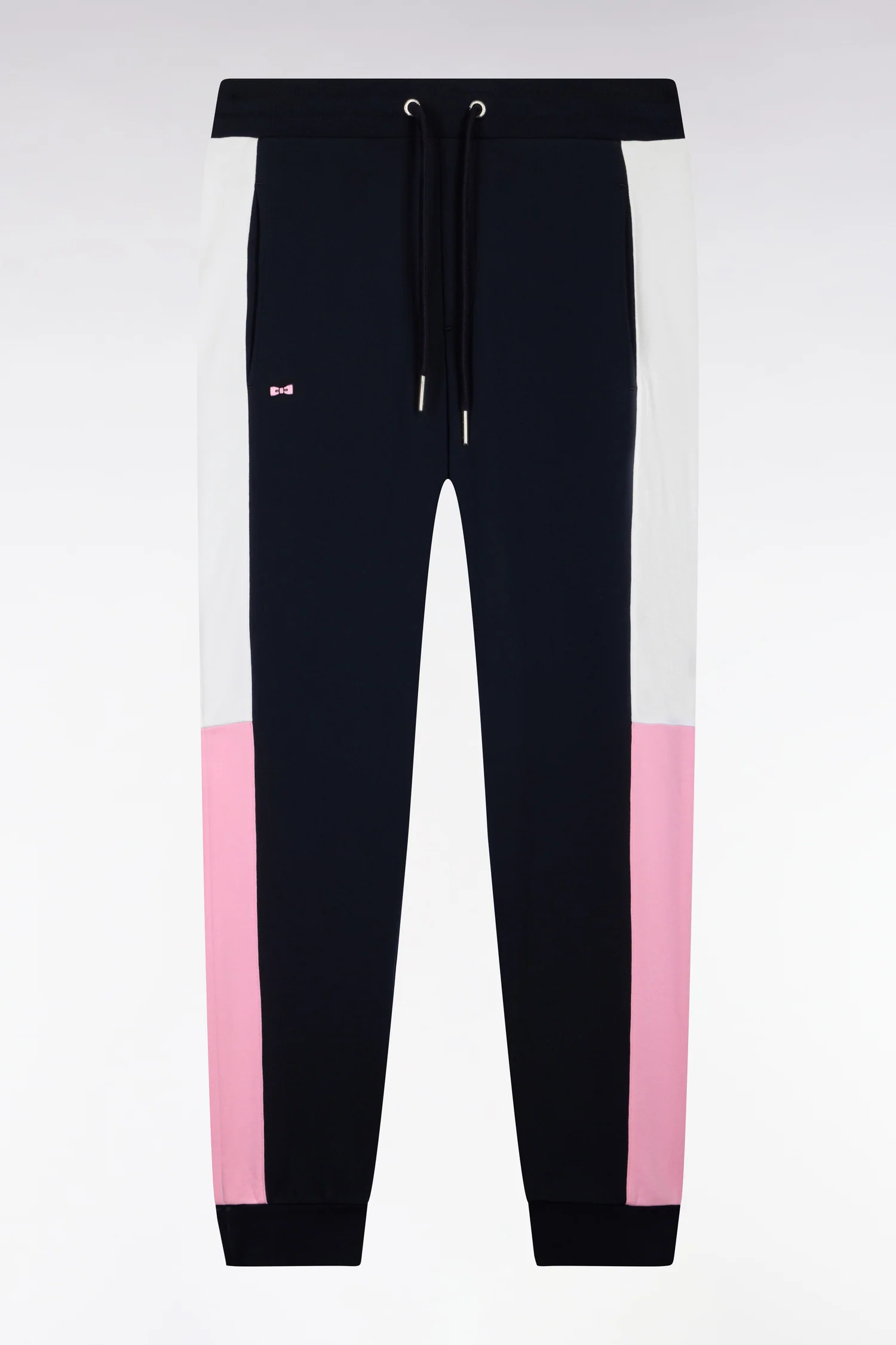 Jogging en molleton coton colorblock marine coupe regular - Image 2
