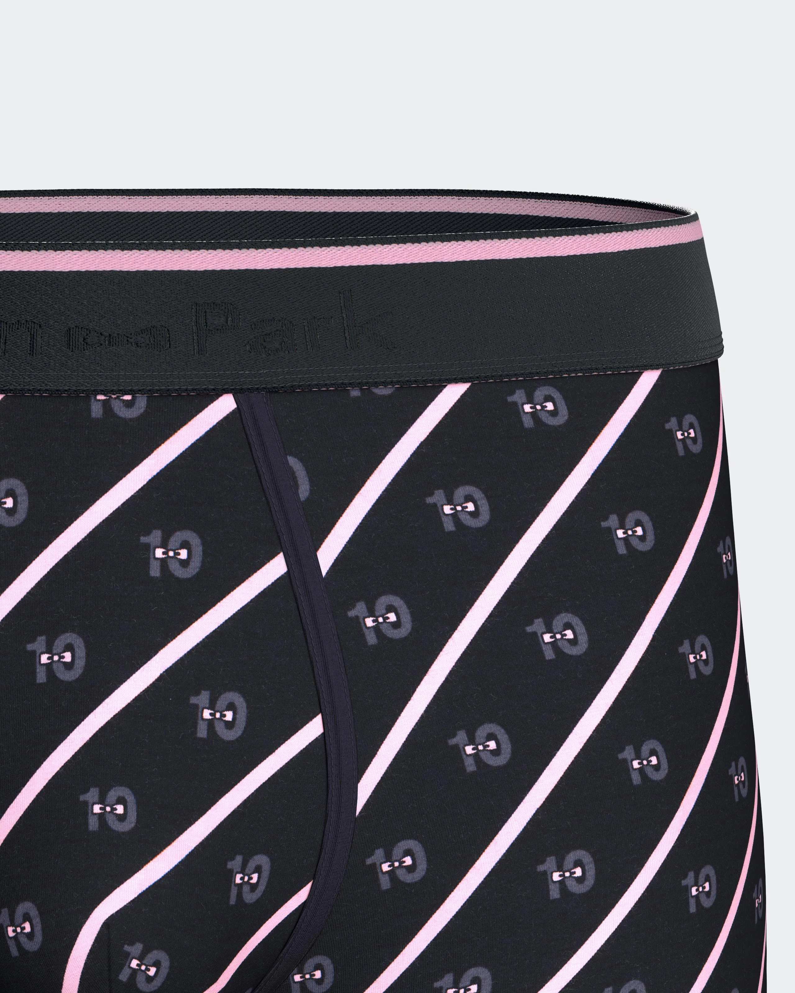 Lot de deux boxers en jersey de coton stretch marine uni et ciel micromotifs 10 - Image 4